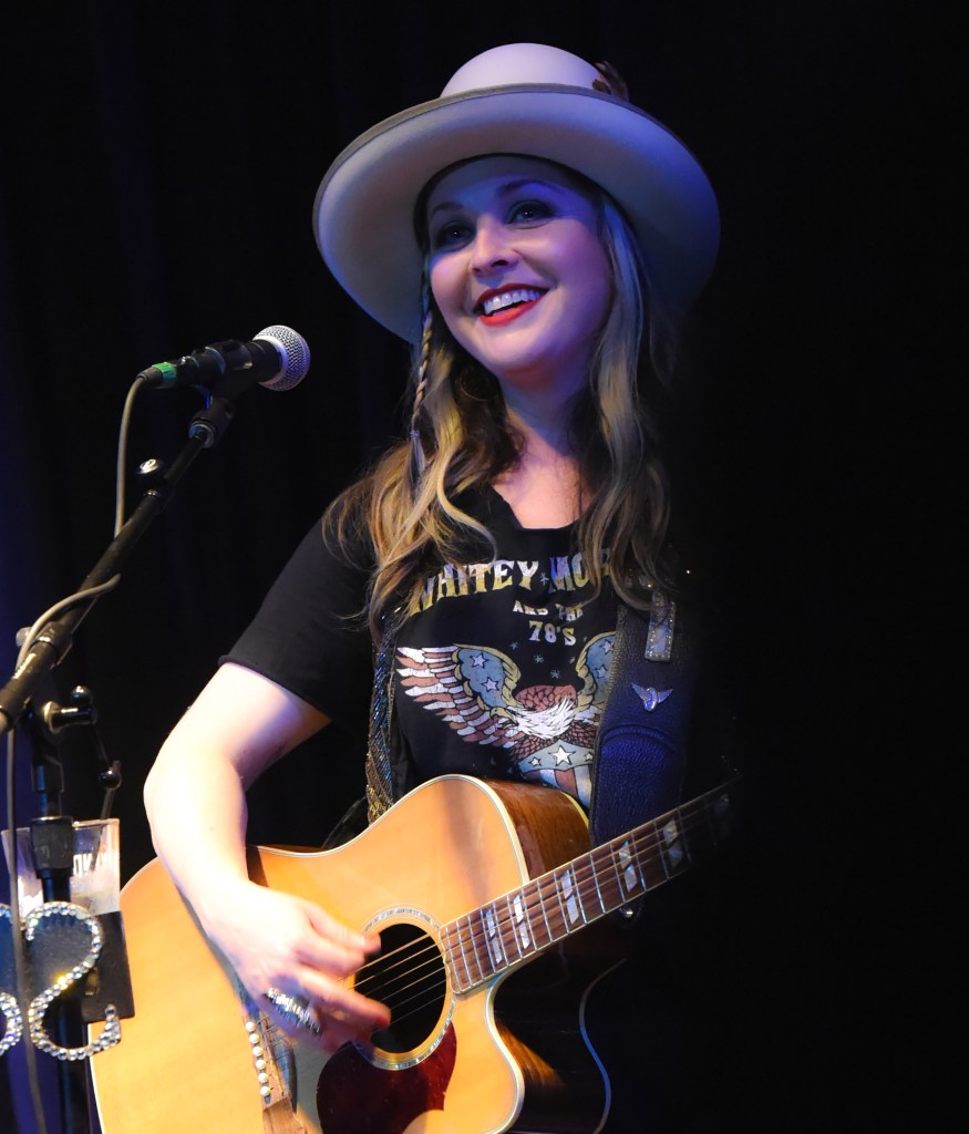 DECATUR, GA - FEBRUARY 24: (EDITORS NOTE: Image has been enhanced using digital filters) Singer/Songwriter Sunny Sweeney performs in support of her new CD "TROPHY" at Eddie's Attic on February 24, 2018 in Decatur, Georgia. 