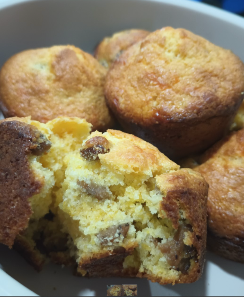 sausage cornbread muffins
