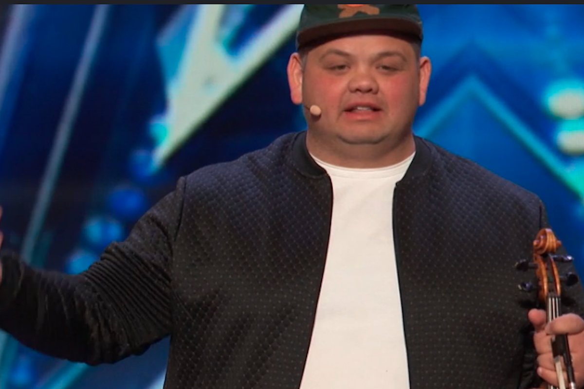 Screenshot of Philip Bowen's 'America's Got Talent' audition