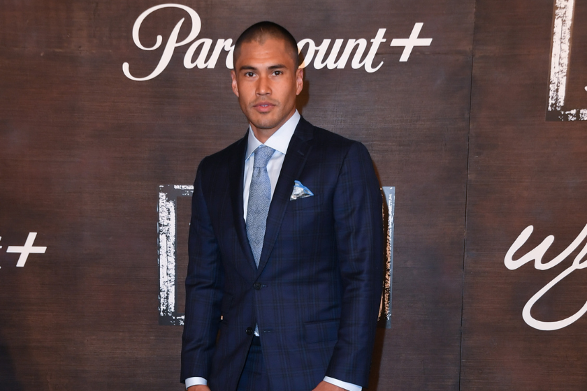 Martin Sensmeier attends the world premiere of "1883" at Encore Beach Club at Wynn Las Vegas on December 11, 2021 in Las Vegas, Nevada