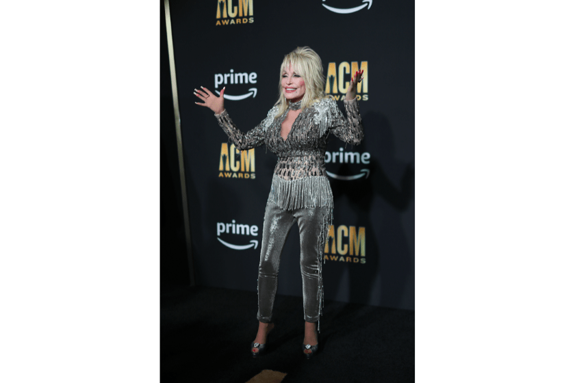 Singer Dolly Parton arrives for the 58th Academy of Country Music awards at The Ford Center at The Star on May 11, 2023 in Frisco, Texas