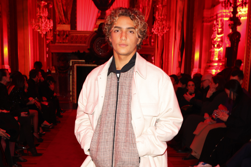 Levi Alves McConaughey attends the Dundas Womenswear Fall Winter 2023-2024 show as part of Paris Fashion Week on March 06, 2023 in Paris, France