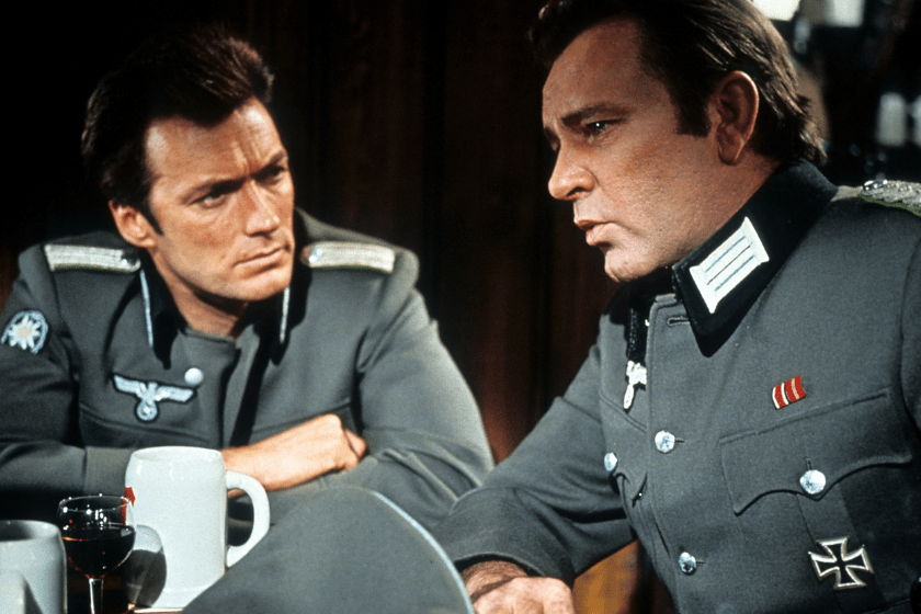 Clint Eastwood and Richard Burton in a scene from the film 'Where Eagles Dare', 1968