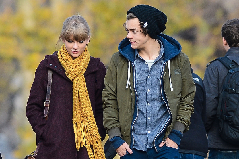 Taylor Swift and Harry Styles are seen walking around Central Park on December 02, 2012 in New York City