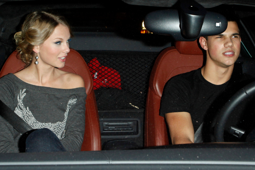 Taylor Swift and Taylor Lautner sighting at the Alice+Olivia Boutique on Robertson Blvd. on October 28, 2009 in Los Angeles, California