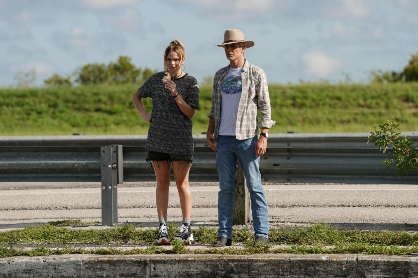 Vivian and Timothy Olyphant in 'Justified: City Primeval'