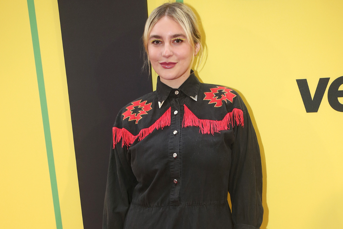 Gracie McGraw poses at the opening night of the new musical "Shucked" on Broadway at The Nederlander Theatre on April 4, 2023 in New York City.