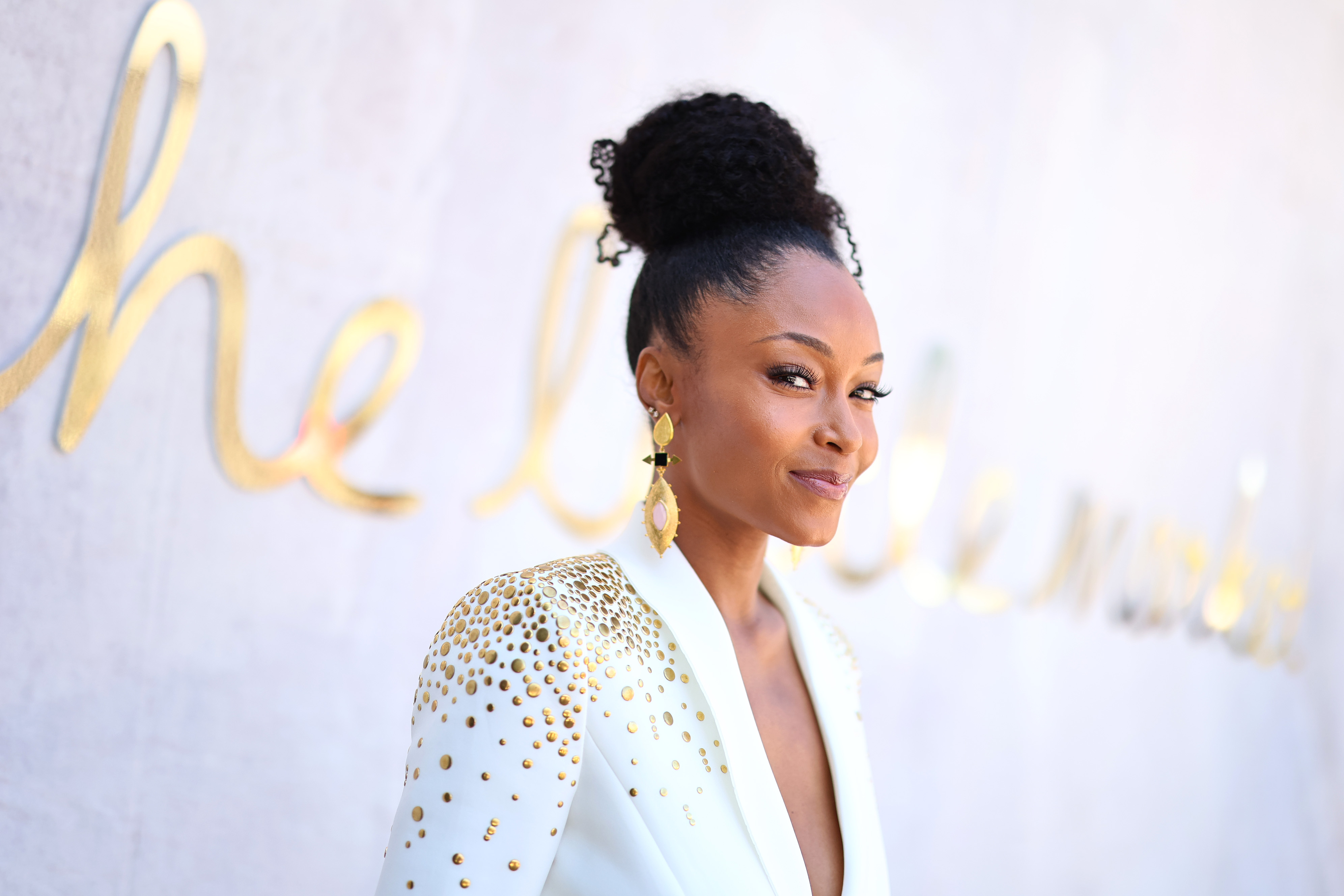 LOS ANGELES, CALIFORNIA - MARCH 08: Yaya DaCostaattends The Little Market's International Women's Day Celebration 2022 on March 08, 2022 in Los Angeles, California.