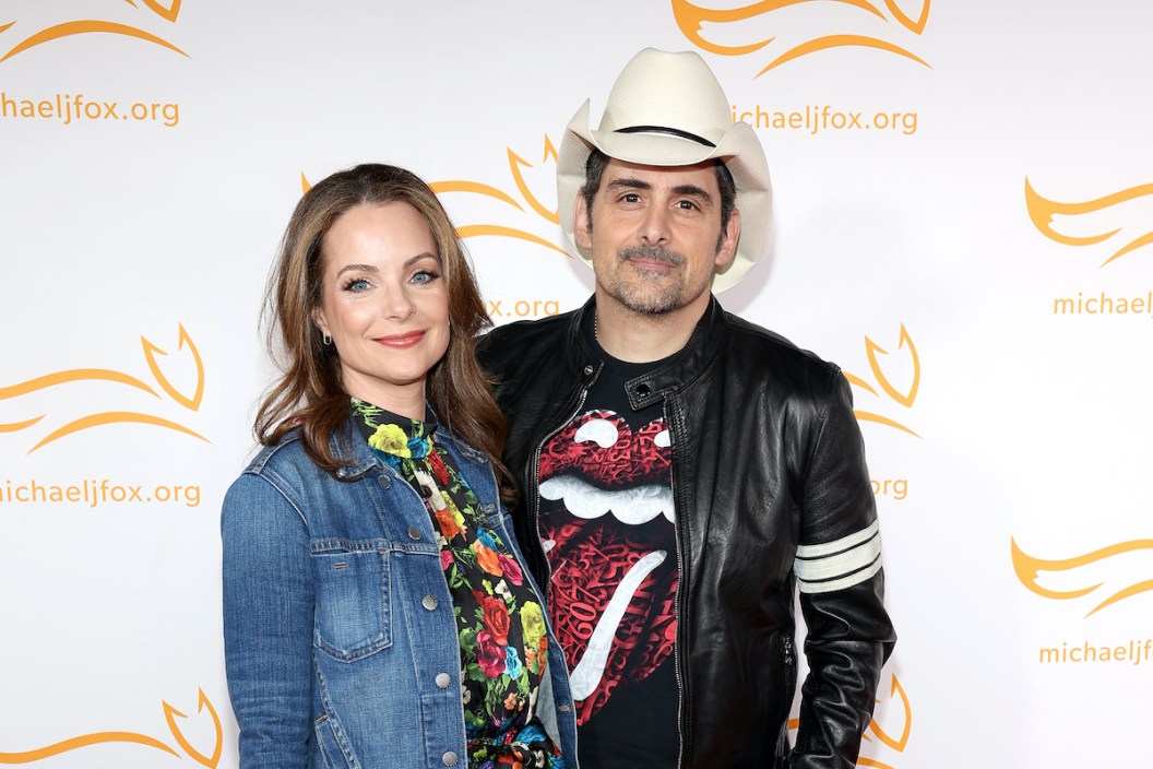 NASHVILLE, TENNESSEE - APRIL 26: (L-R) Kimberly Williams-Paisley and Brad Paisley attend "A Country Thing Happened On The Way To Cure Parkinson's" benefitting The Michael J. Fox Foundation, at The Fisher Center for the Performing Arts on April 26, 2023 in Nashville, Tennessee.