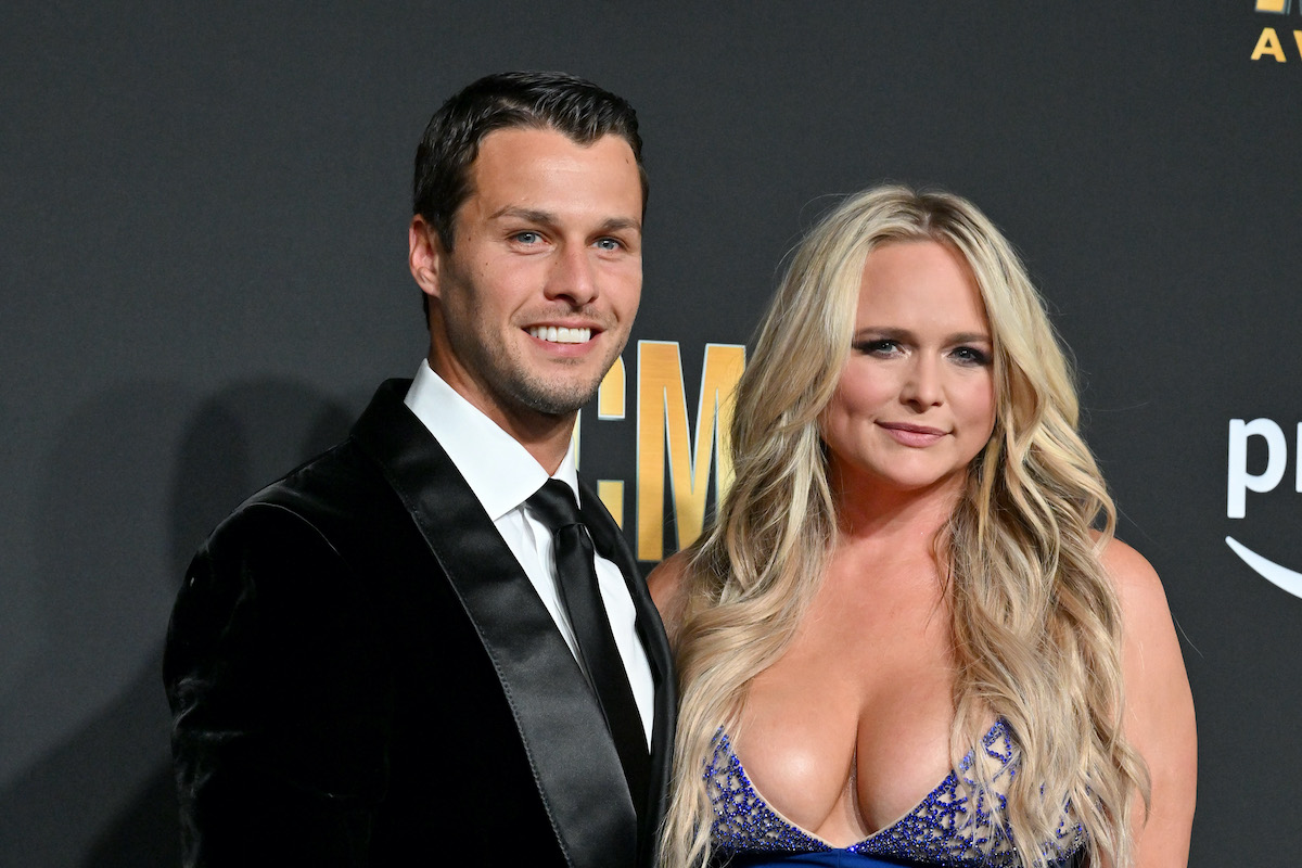 FRISCO, TEXAS - MAY 11: Brendan McLoughlin and Miranda Lambert attend the 58th Academy of Country Music Awards at The Ford Center at The Star on May 11, 2023 in Frisco, Texas.