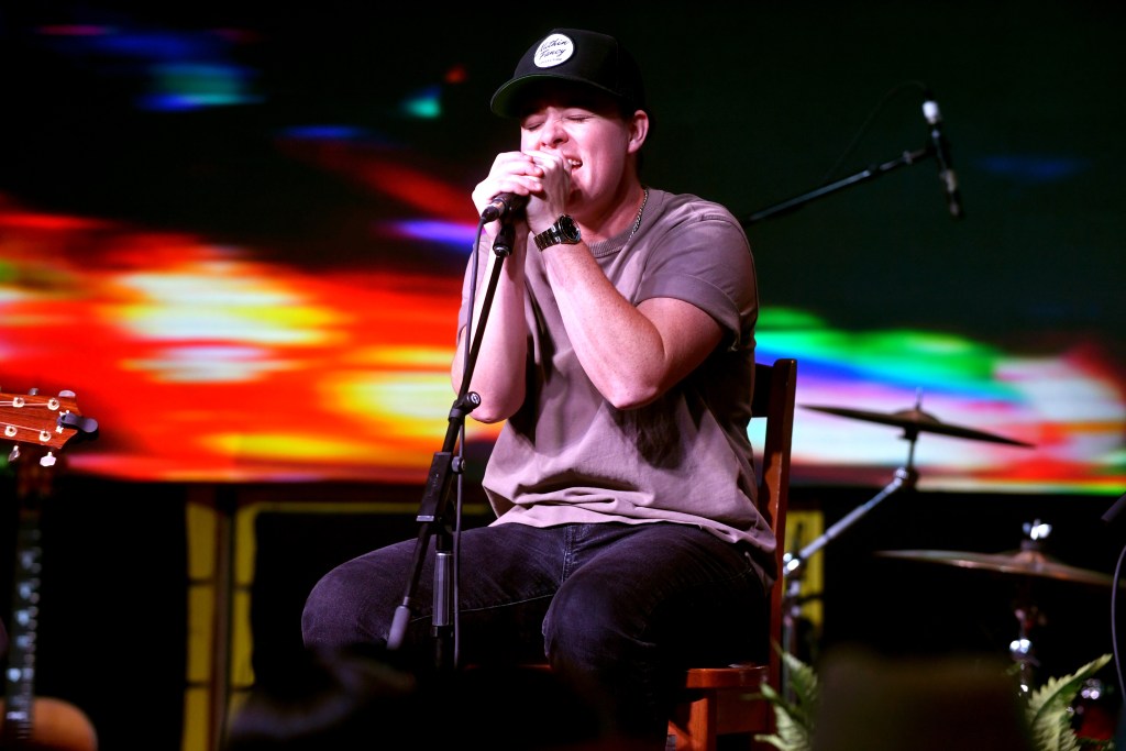 NASHVILLE, TENNESSEE - JUNE 09: Lily Rose performs onstage during SiriusXM's The Music Row Happy Hour Live on The Highway from Margaritaville in Nashville on June 09, 2023 in Nashville, Tennessee.