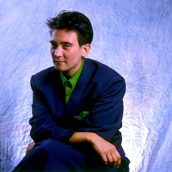 Portrait of musician KD Lang, Chicago, Illinois, August 6, 1989.