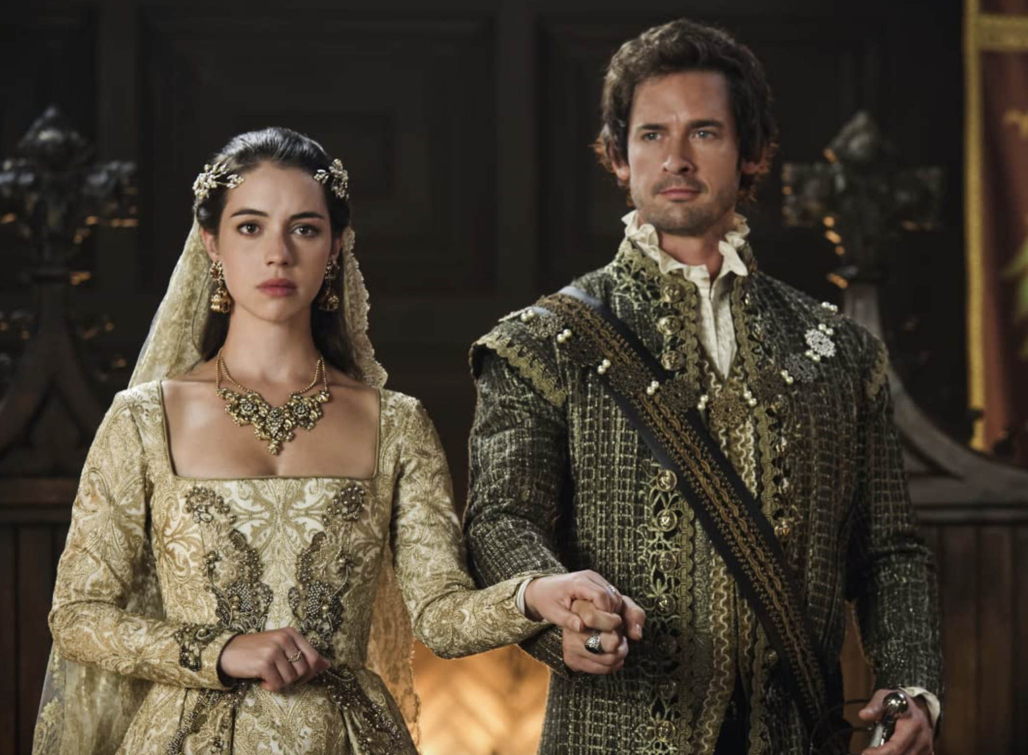 Will Kemp and Adelaide Kane in Reign (2013)
