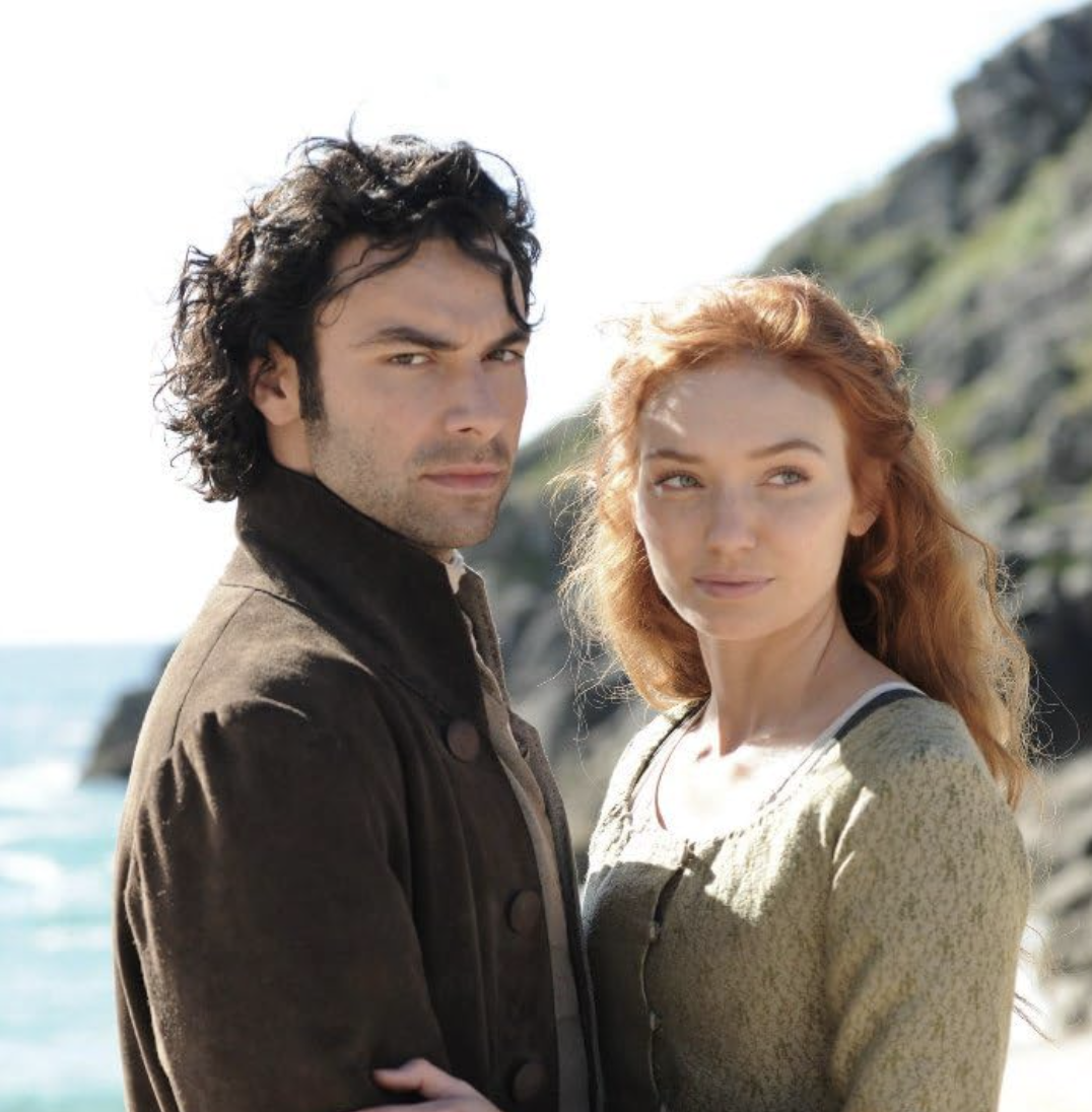 Eleanor Tomlinson and Aidan Turner in Poldark (2015)