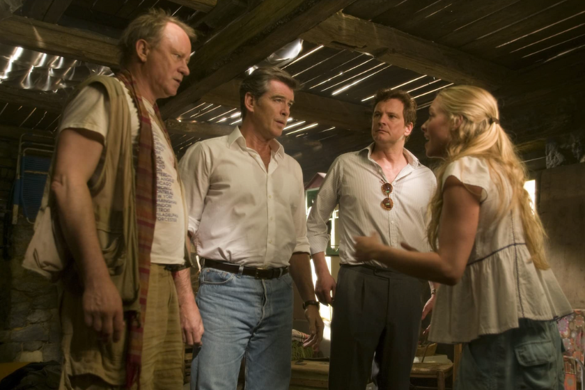Pierce Brosnan, Colin Firth, Stellan Skarsg&aring;rd, and Amanda Seyfried in Mamma Mia! (2008)