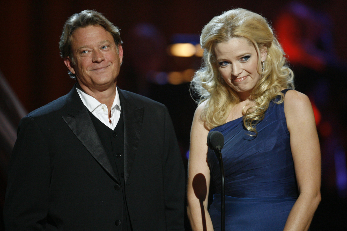 Christopher Rich and Melissa Peterman during CMT Giants Honoring Reba McEntire - Show at Kodak Theater in Hollywood, California, United States