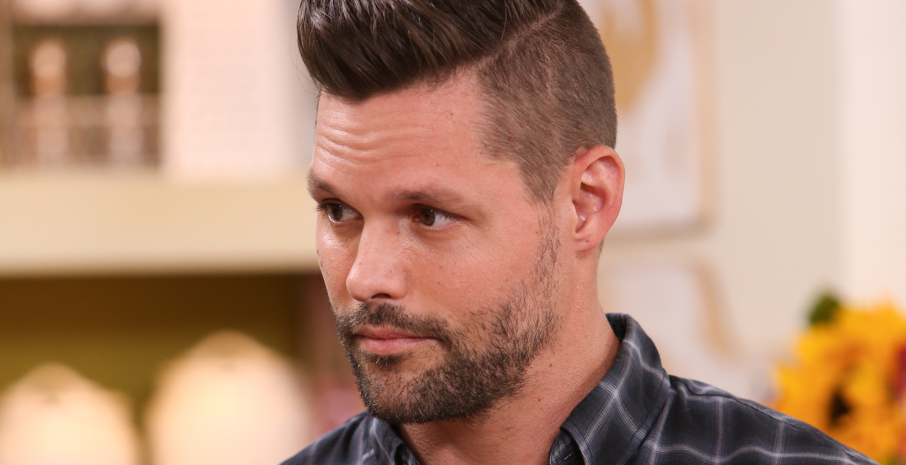 Actor Justin Bruening visit Hallmark's "Home & Family" at Universal Studios Hollywood on May 30, 2018 in Universal City, California