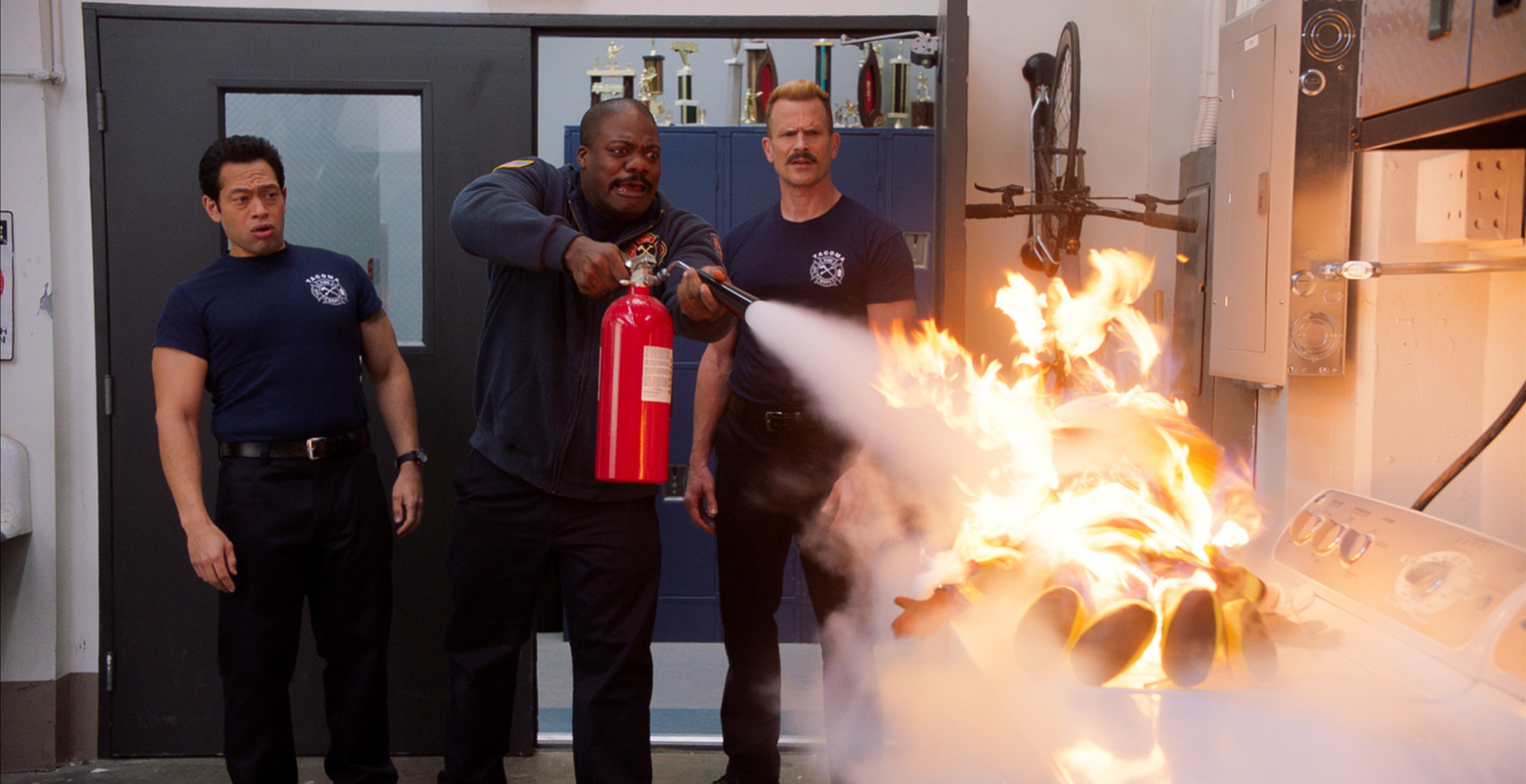 Eugene Cordero, Marcus Henderson & Gabriel Hogan in 'Tacoma FD'