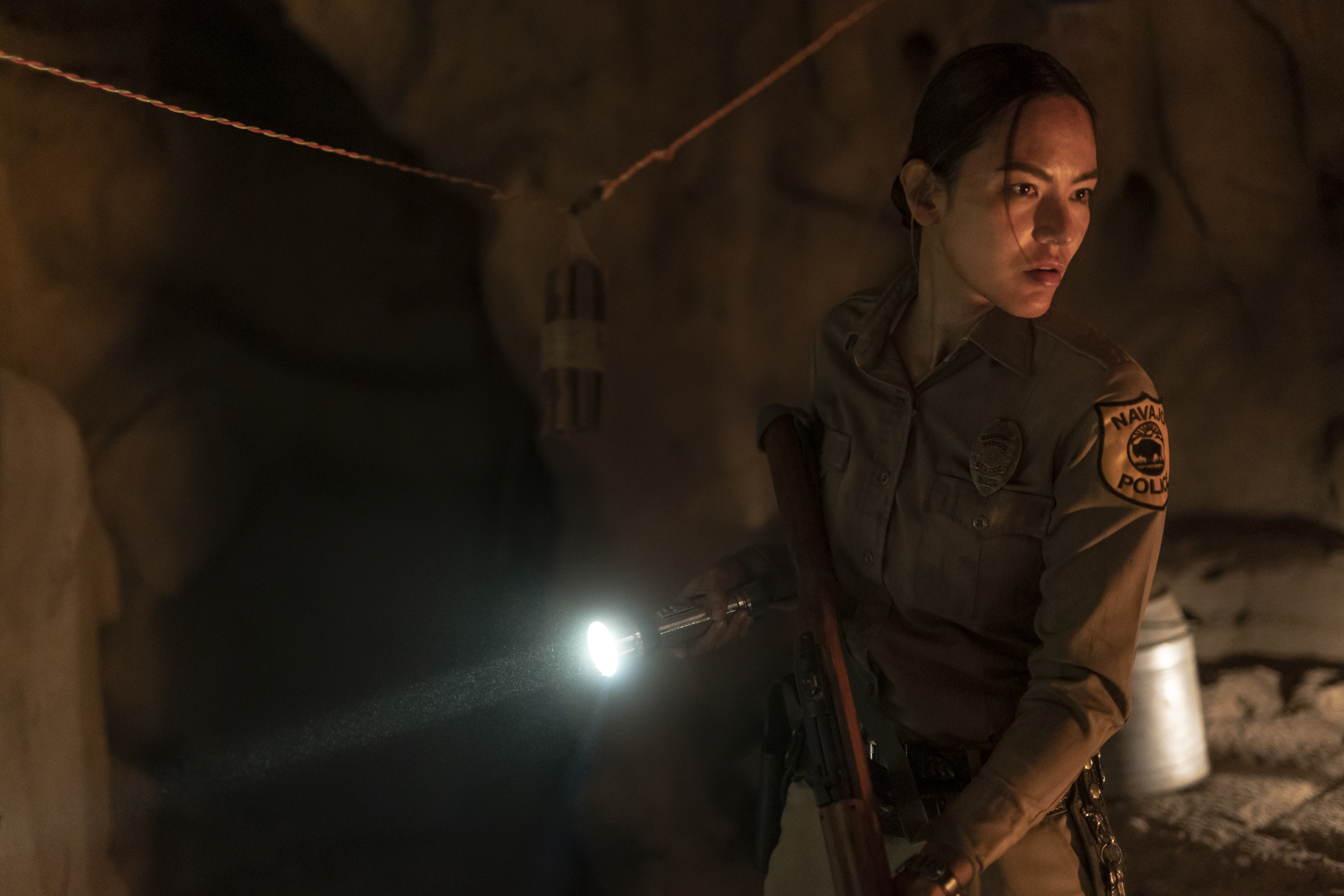 Jessica Matten as Sgt. Bernadette Manuelito - Dark Winds _ Season 1, Episode 6