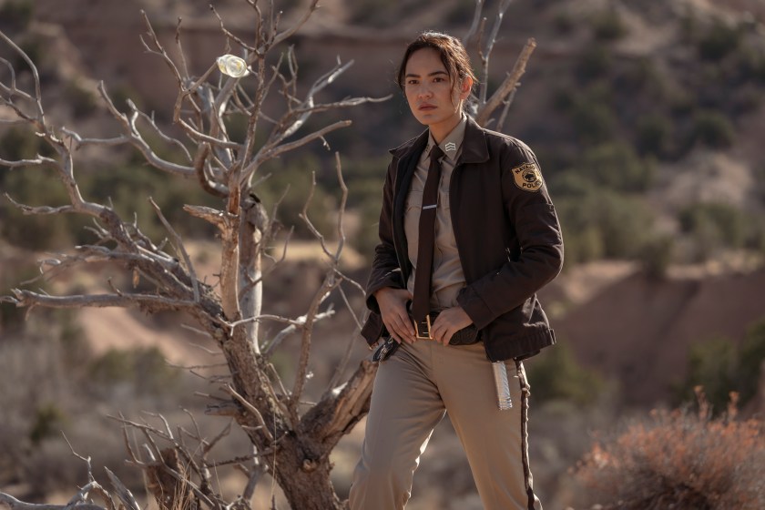 Jessica Matten as Sgt. Bernadette Manuelito - Dark Winds _ Season 2, Episode 1
