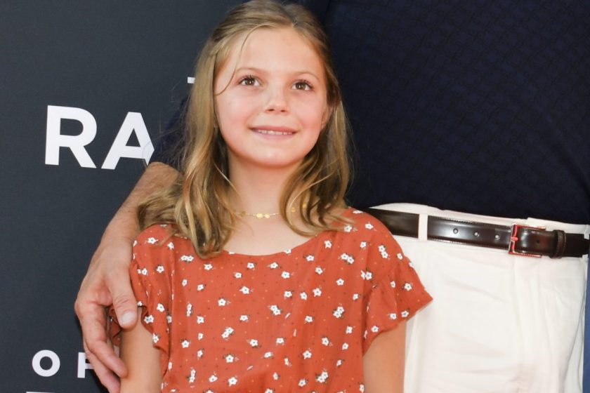 LOS ANGELES, CALIFORNIA - AUGUST 01: (L-R) Grace Avery Costner, Kevin Costner, Hayes Logan Costner, Christine Baumgartner, and Cayden Wyatt Costner attend the premiere of 20th Century Fox's "The Art of Racing in the Rain" at El Capitan Theatre on August 01, 2019 in Los Angeles, California.