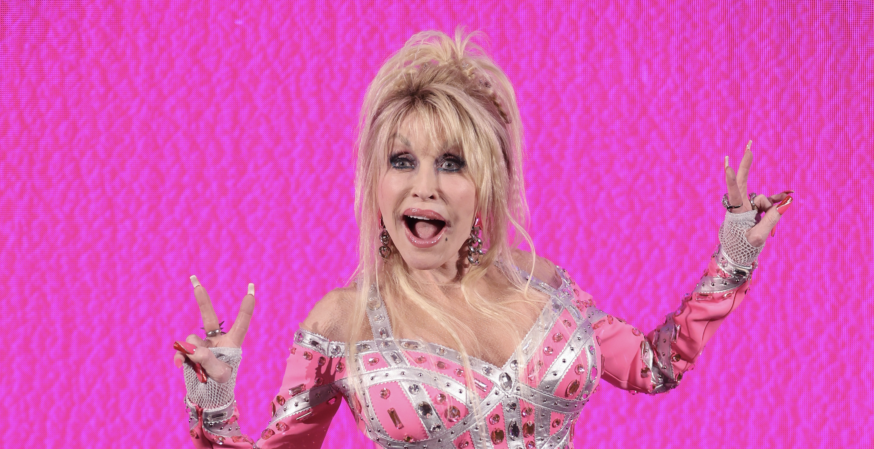 LONDON, ENGLAND - JUNE 29: Dolly Parton attends the Dolly Parton Album Press Conference at Four Seasons Hotel on June 29, 2023 in London, England.