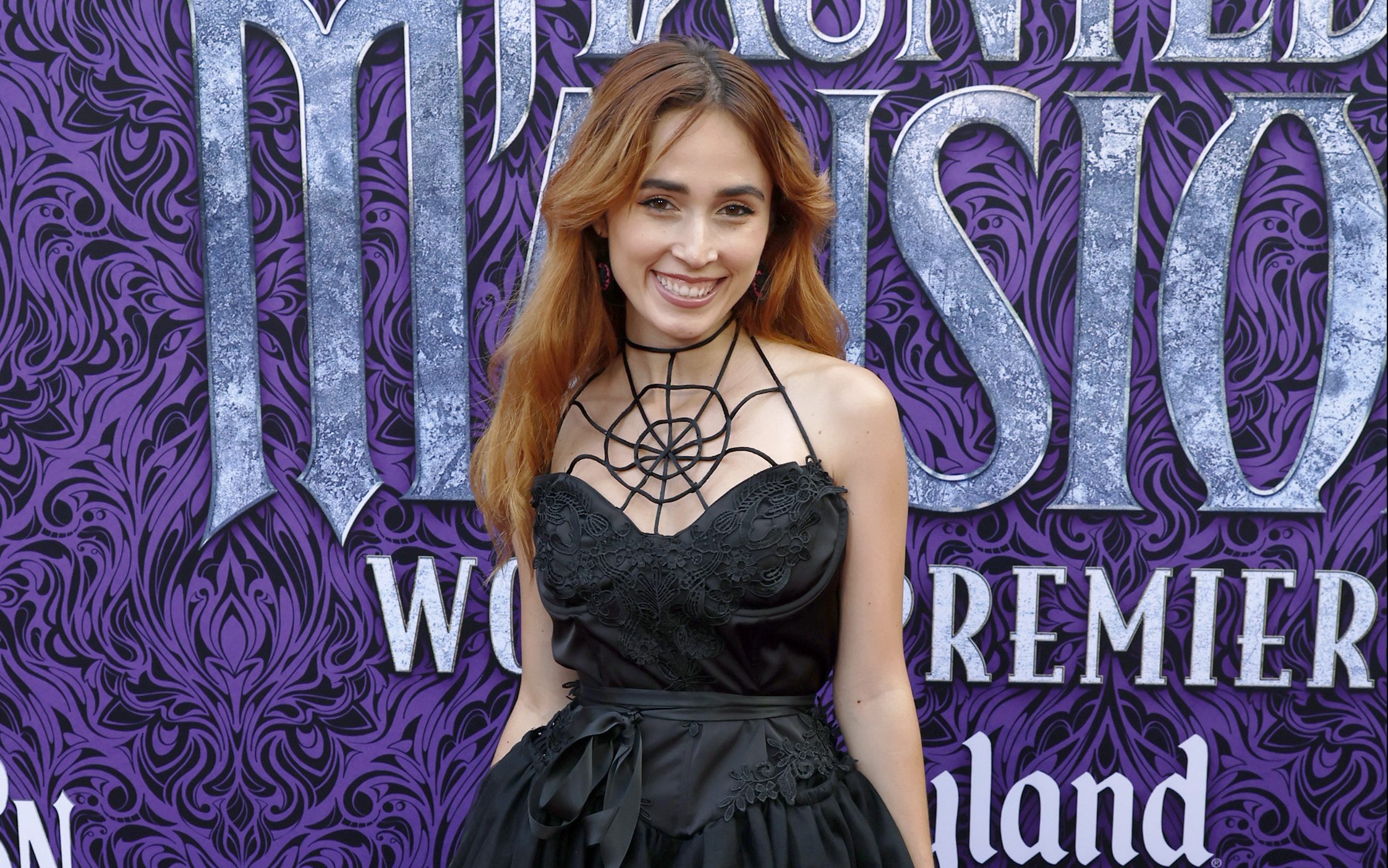 ANAHEIM, CALIFORNIA - JULY 15: Andra Gogan attends the World Premiere of Disney's "Haunted Mansion" at Disney California Adventure Park on July 15, 2023 in Anaheim, California. 