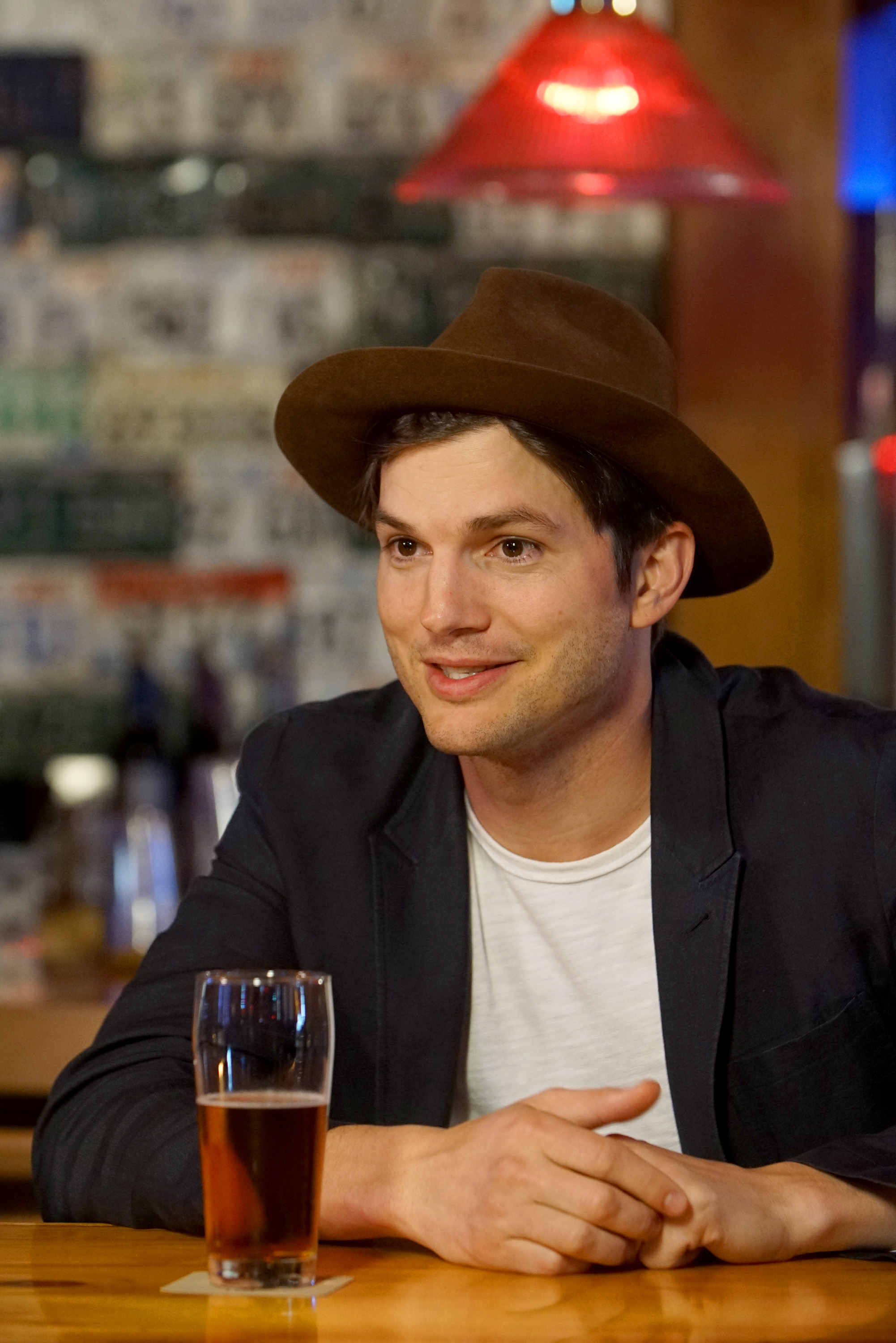 NASHVILLE, TN - JUNE 07:  Ashton Kutcher speaks during a Launch Event for Netflix "The Ranch: Part 3" hosted by Ashton Kutcher and Danny Masterson  at Tequila Cowboy on June 7, 2017 in Nashville, Tennessee.  