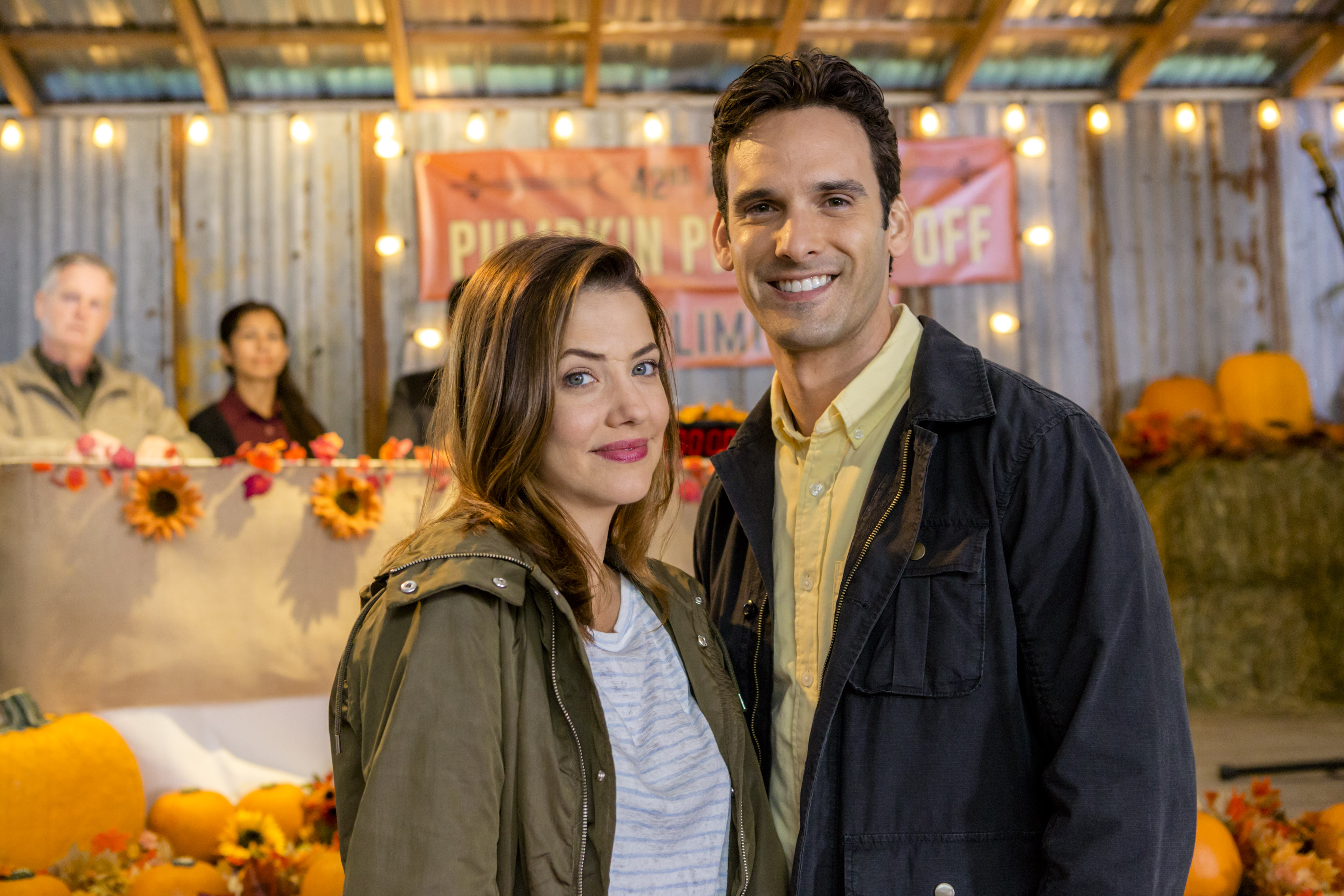 Julie Gonzalo, Eric Aragon in 'Pumpkin Pie Wars'