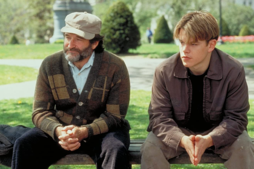 Robin Williams and Matt Damon in Good Will Hunting (1997)