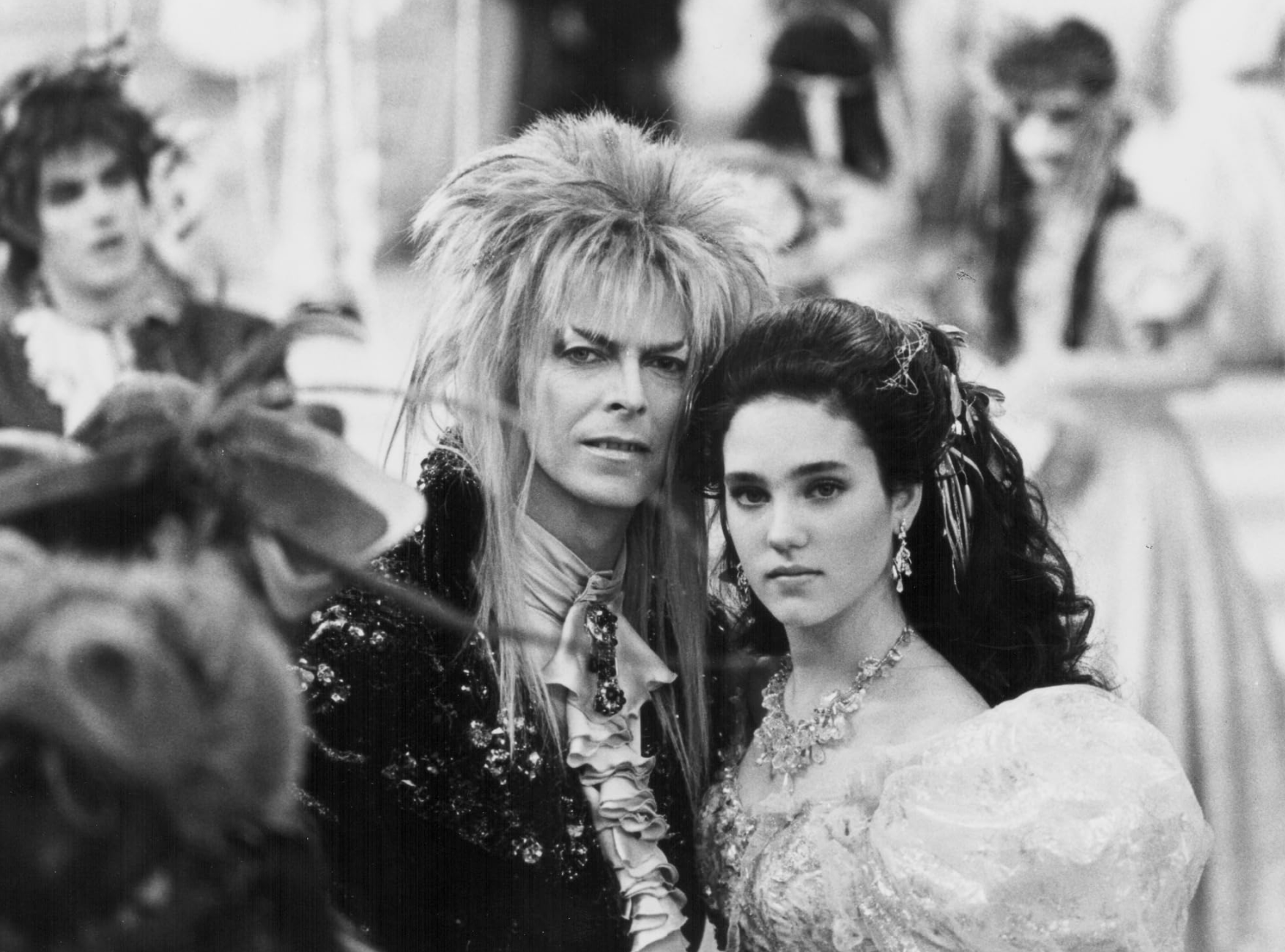 Jennifer Connelly and David Bowie in Labyrinth (1986)