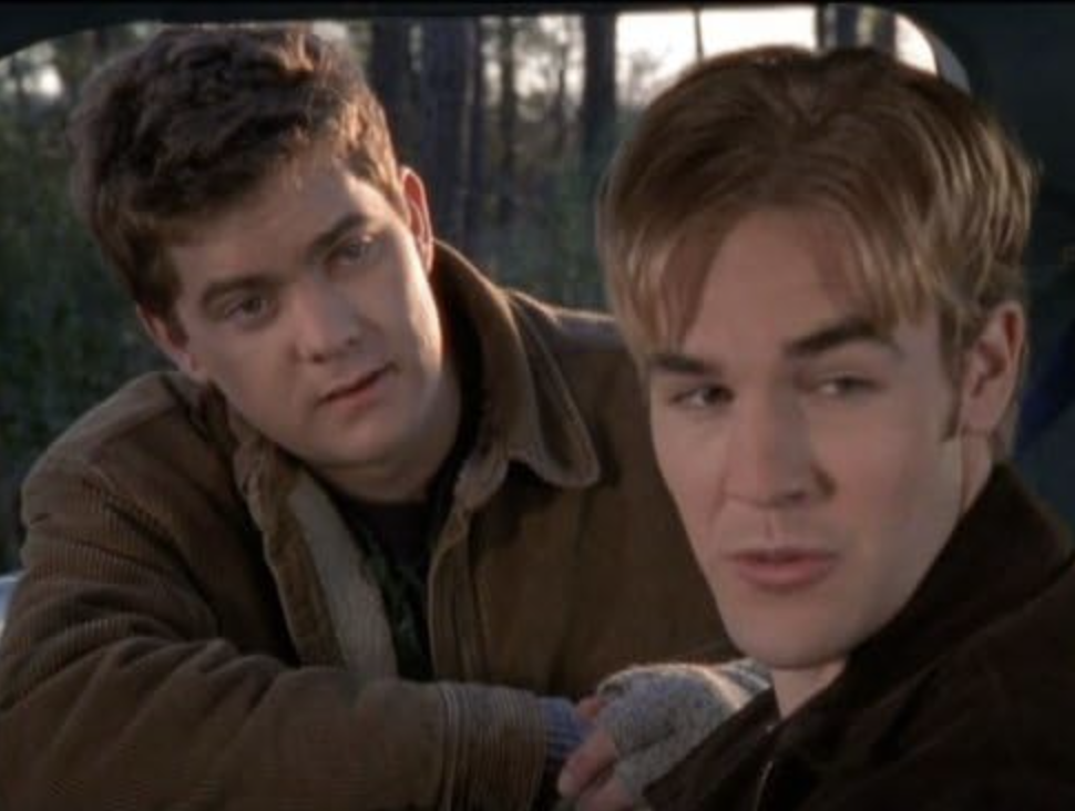 James Van Der Beek and Joshua Jackson in Dawson's Creek (1998)
