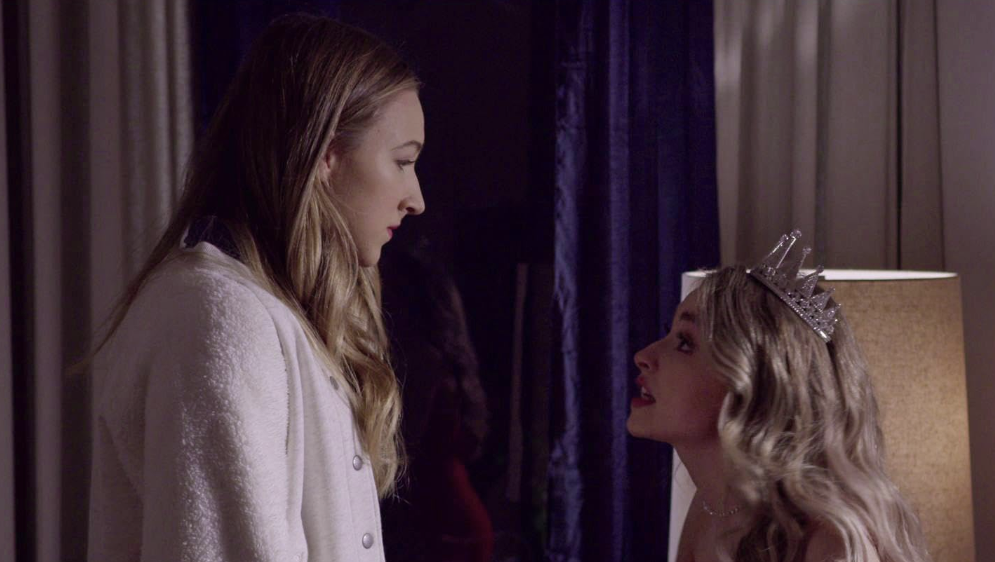 Sabrina Carpenter and Ava Michelle in Tall Girl (2019)