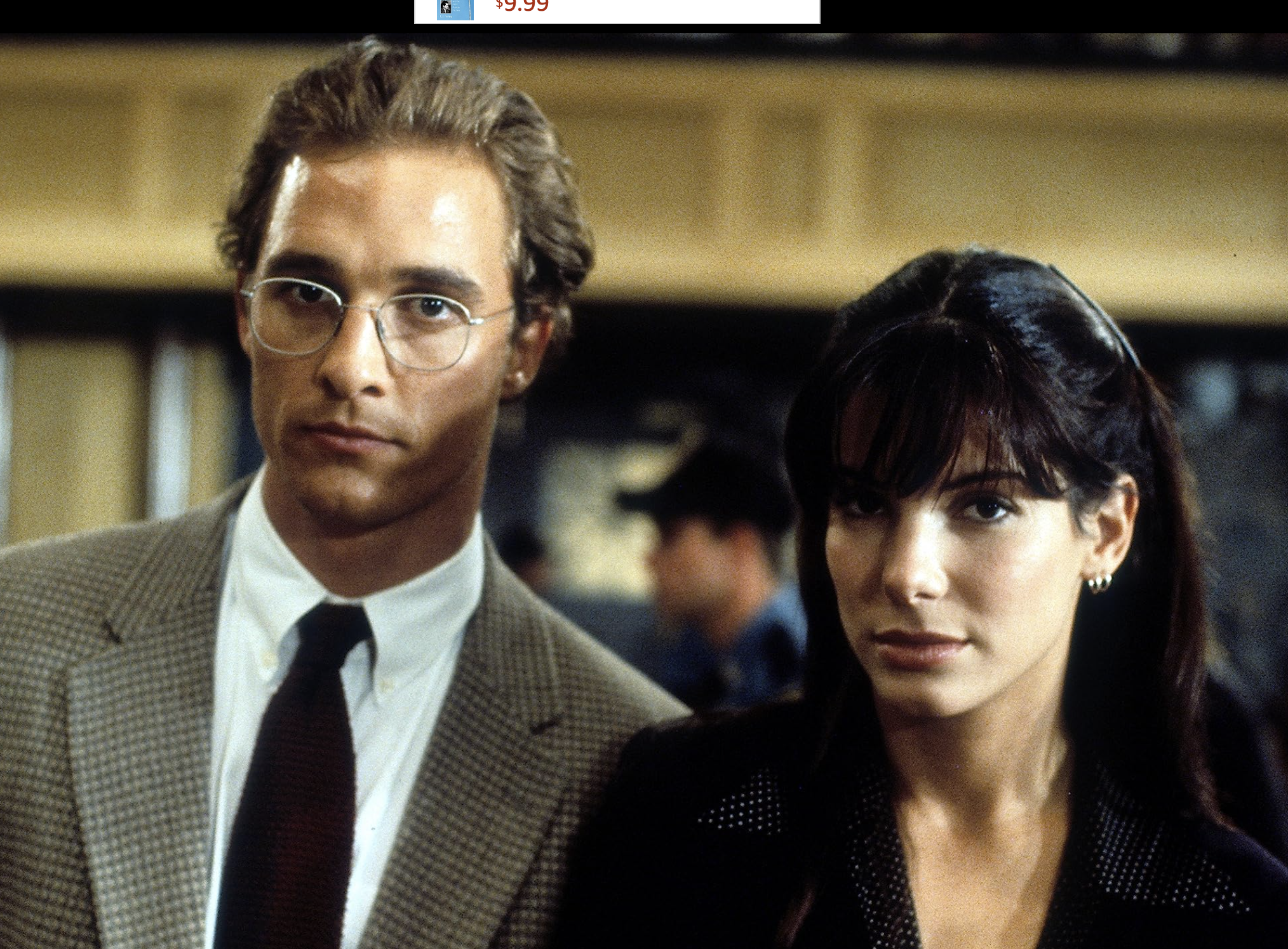 Sandra Bullock and Matthew McConaughey in A Time to Kill (1996)