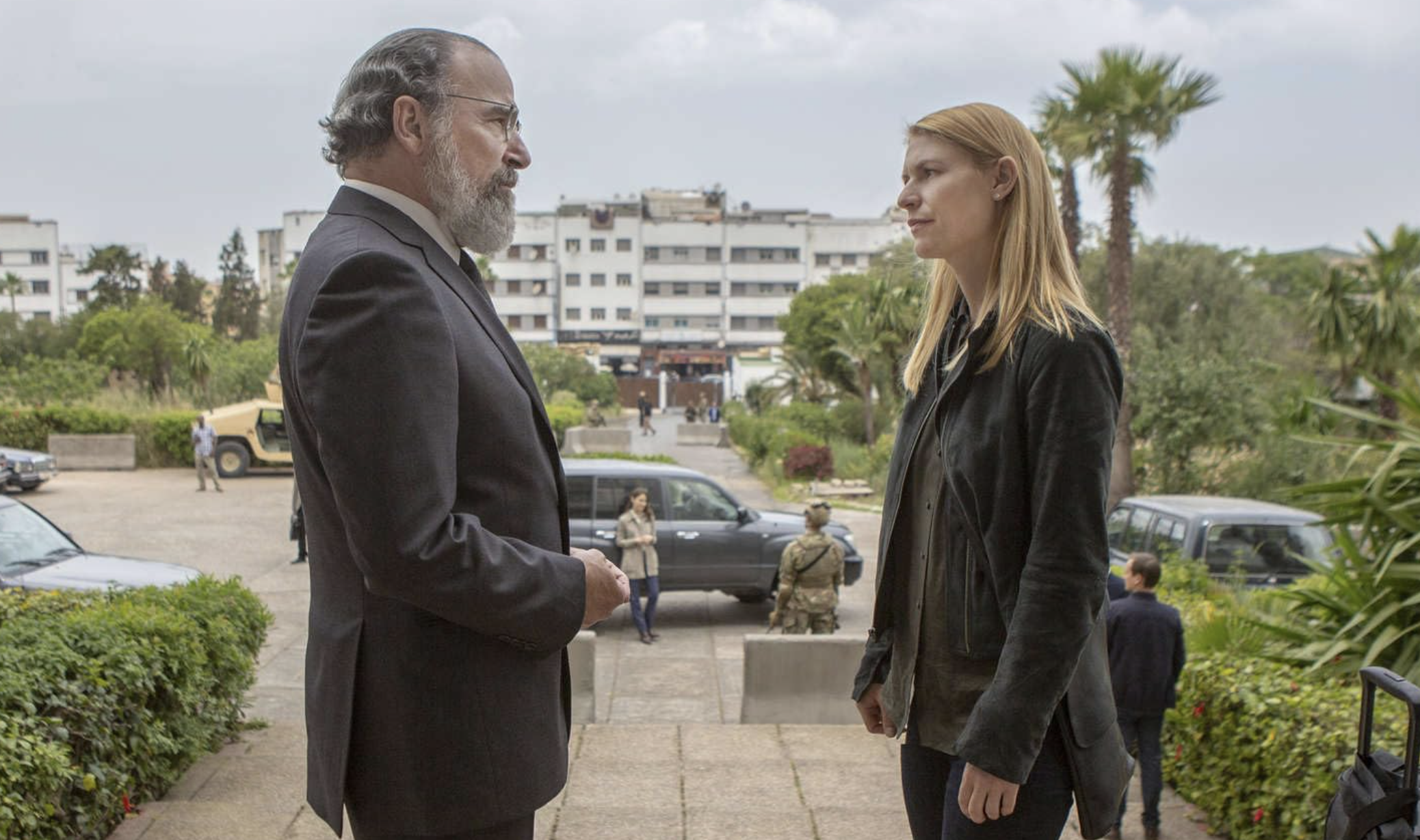 Claire Danes and Mandy Patinkin in Homeland (2011)