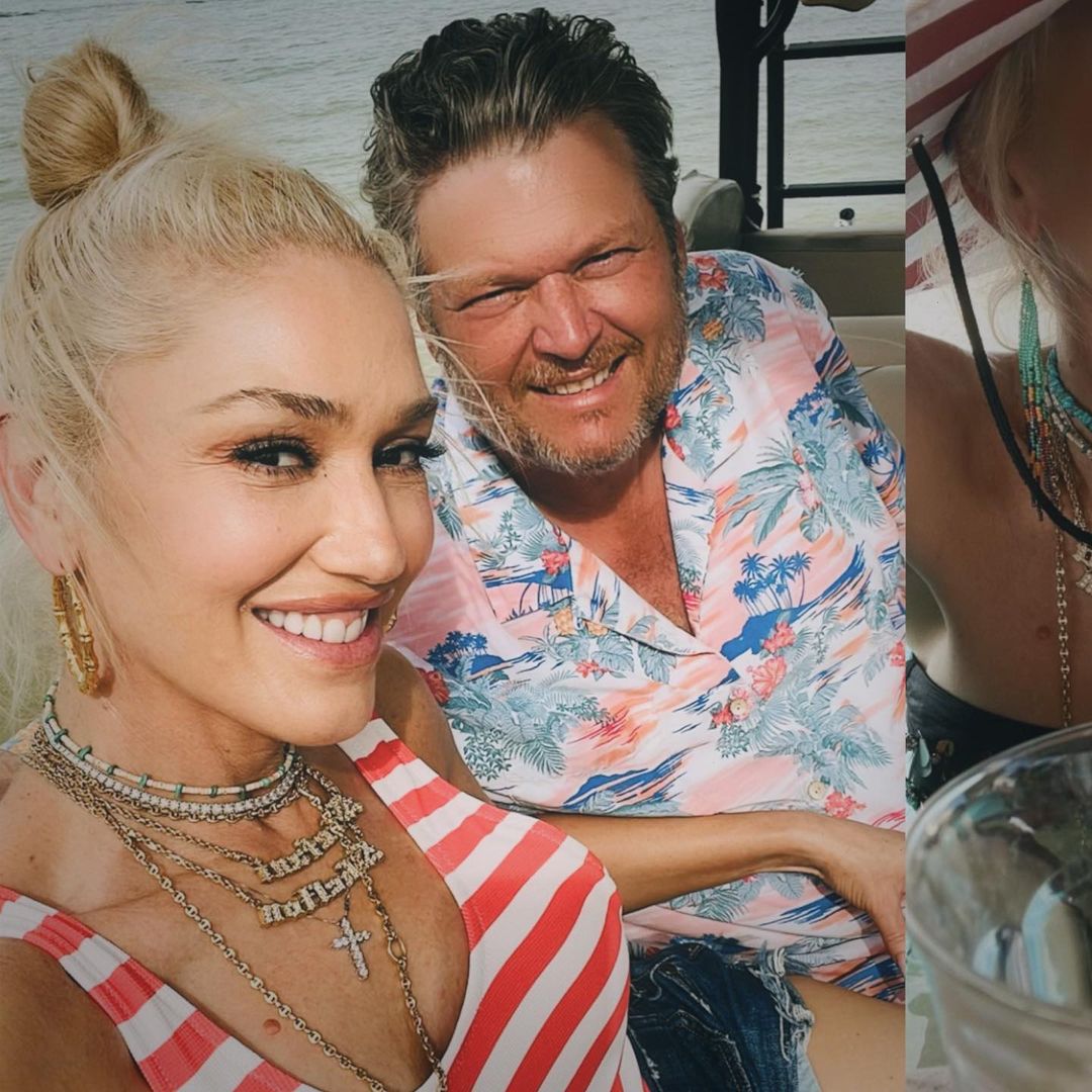 Gwen Stefani and Blake Shelton celebrate July 4th