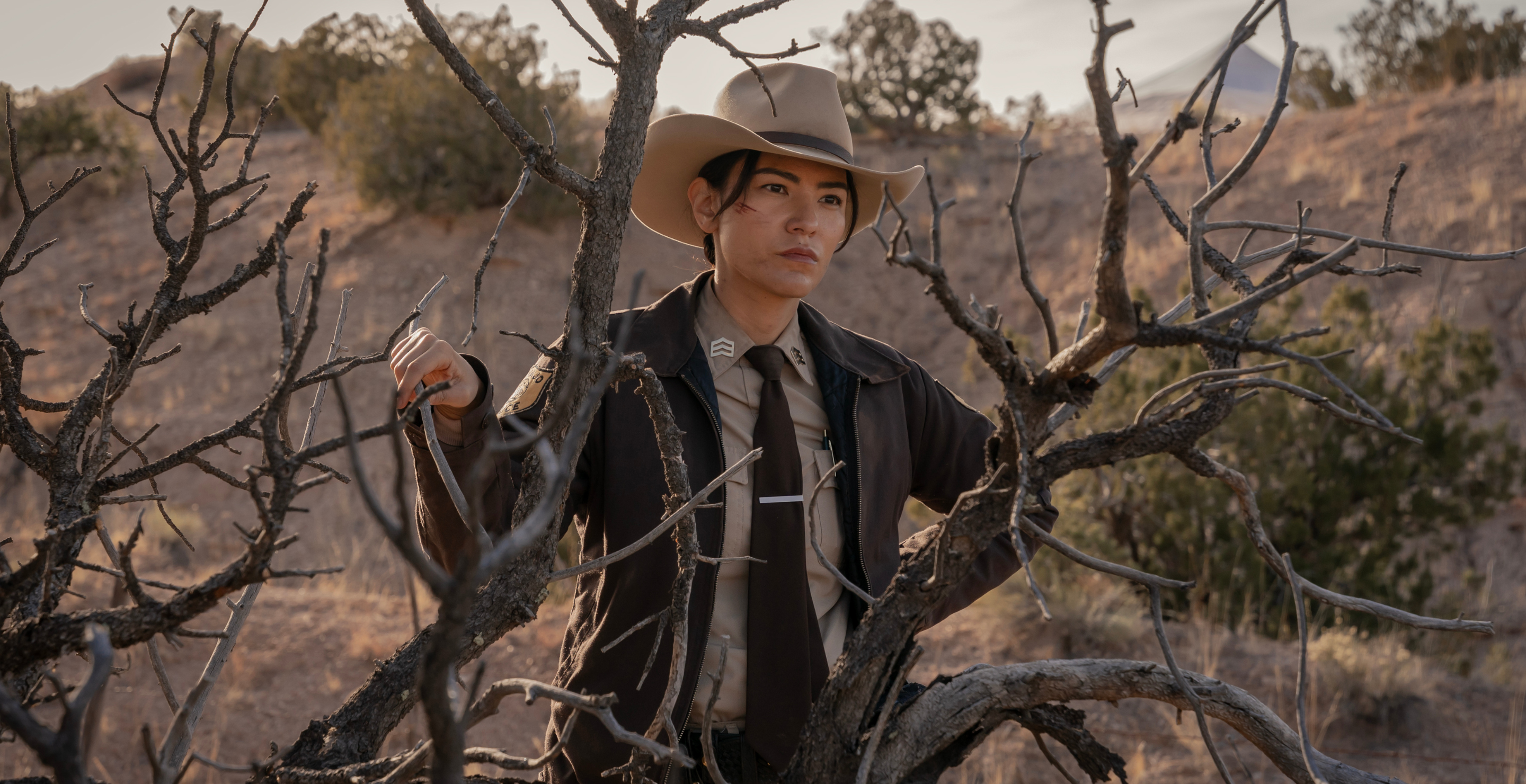 Jessica Matten as Sgt. Bernadette Manuelito - Dark Winds _ Season 2, Episode 4