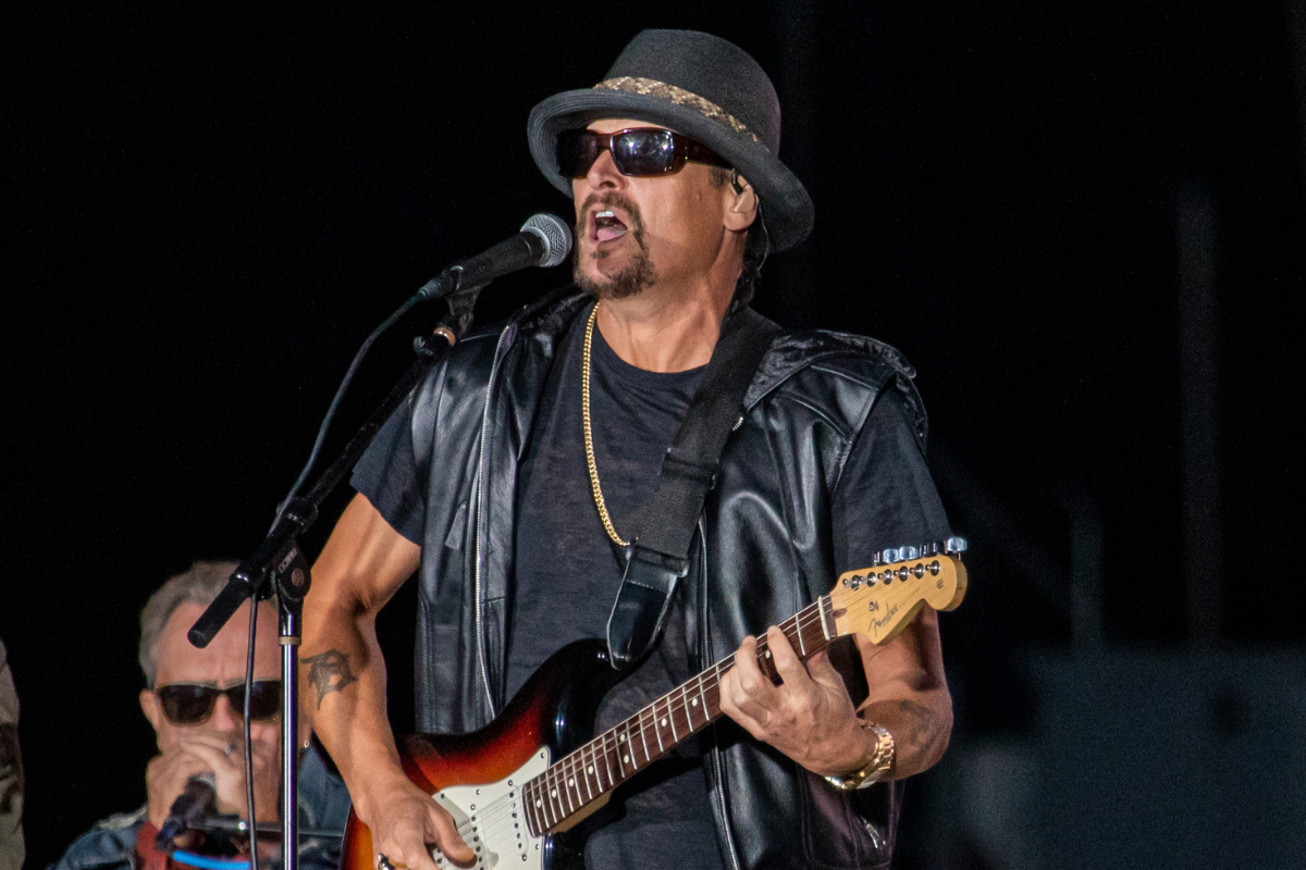 Kid Rock performs during the Trump 2020 rally on September 14, 2020 in Harrison, Michigan.