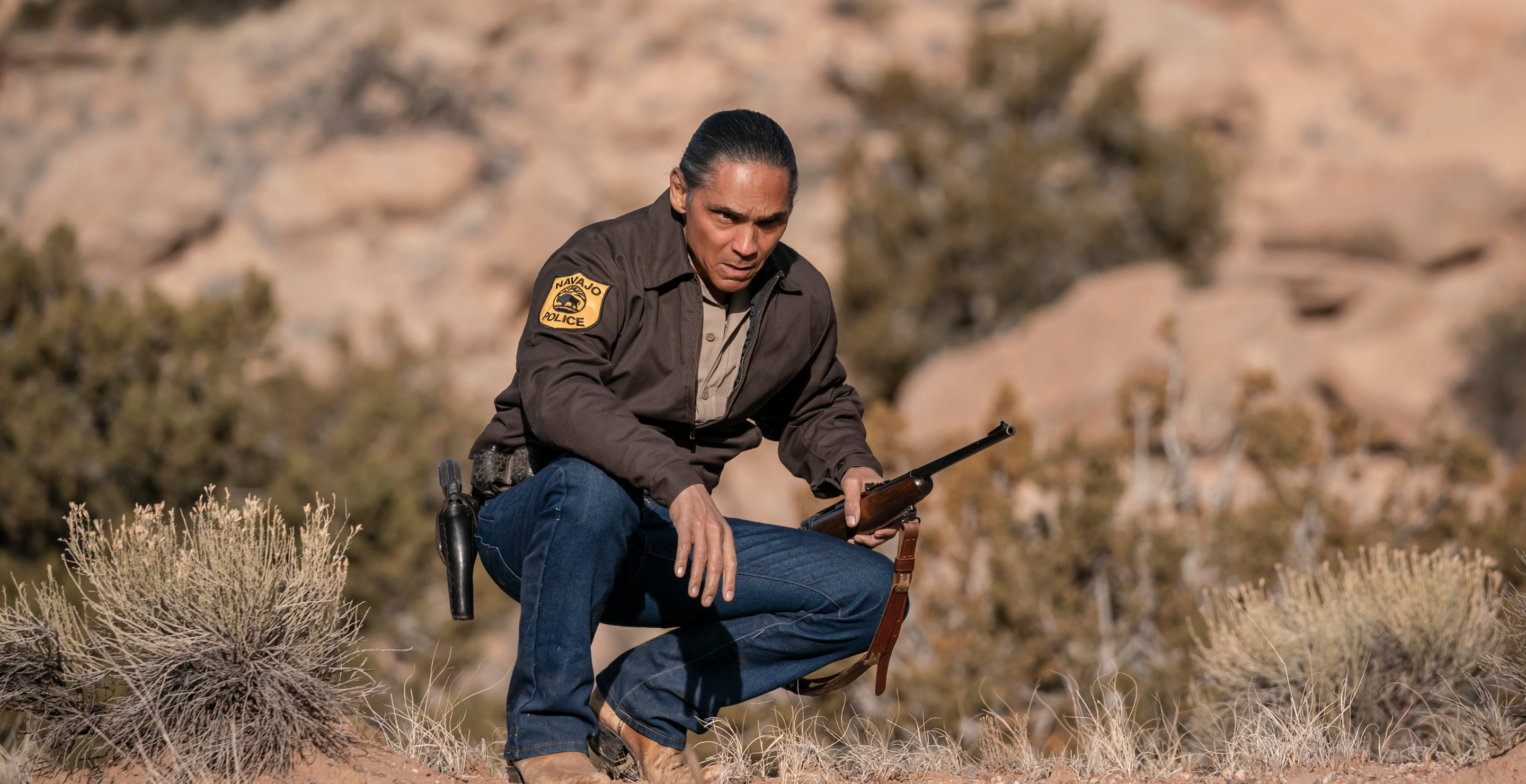 Zahn McClarnon as Joe Leaphorn - Dark Winds _ Season 1, Episode 5
