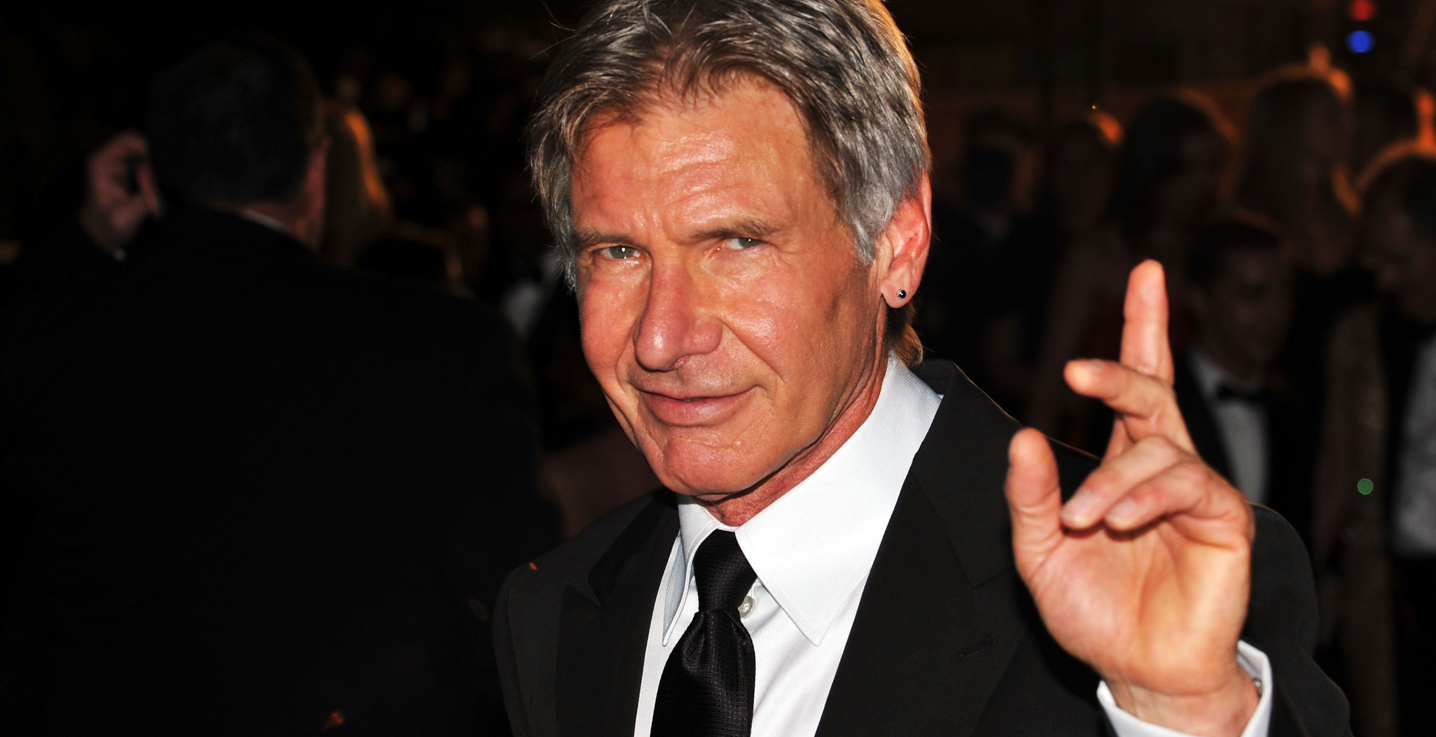 Actor Harrison Ford departs after the Indiana Jones and The Kingdom of The Crystal Skull Premiere at the Palais des Festivals during the 61st International Cannes Film Festival on May 18 , 2008 in Cannes, France