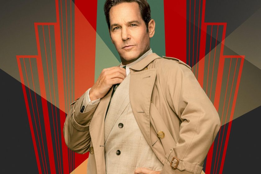 Only Murders In The Building -- Season 3 -- Season three finds Charles, Oliver & Mabel (played by Steve Martin, Martin Short & Selena Gomez) investigating a murder behind the scenes at a Broadway show. Curtains up! Paul Rudd (Ben), shown.
