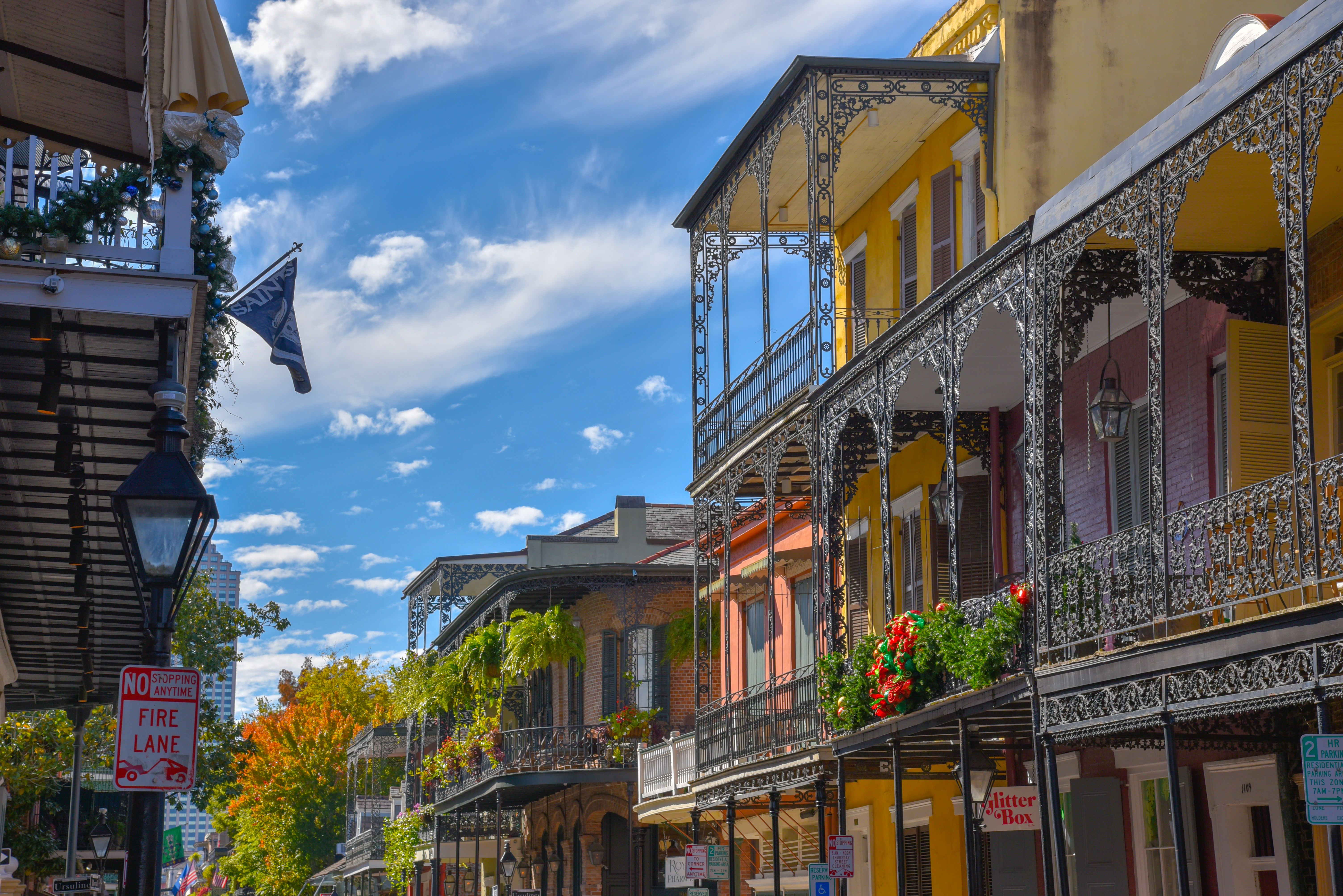 New Orleans is know (among other things) for its architecture with multiple influences exemplified in this picture