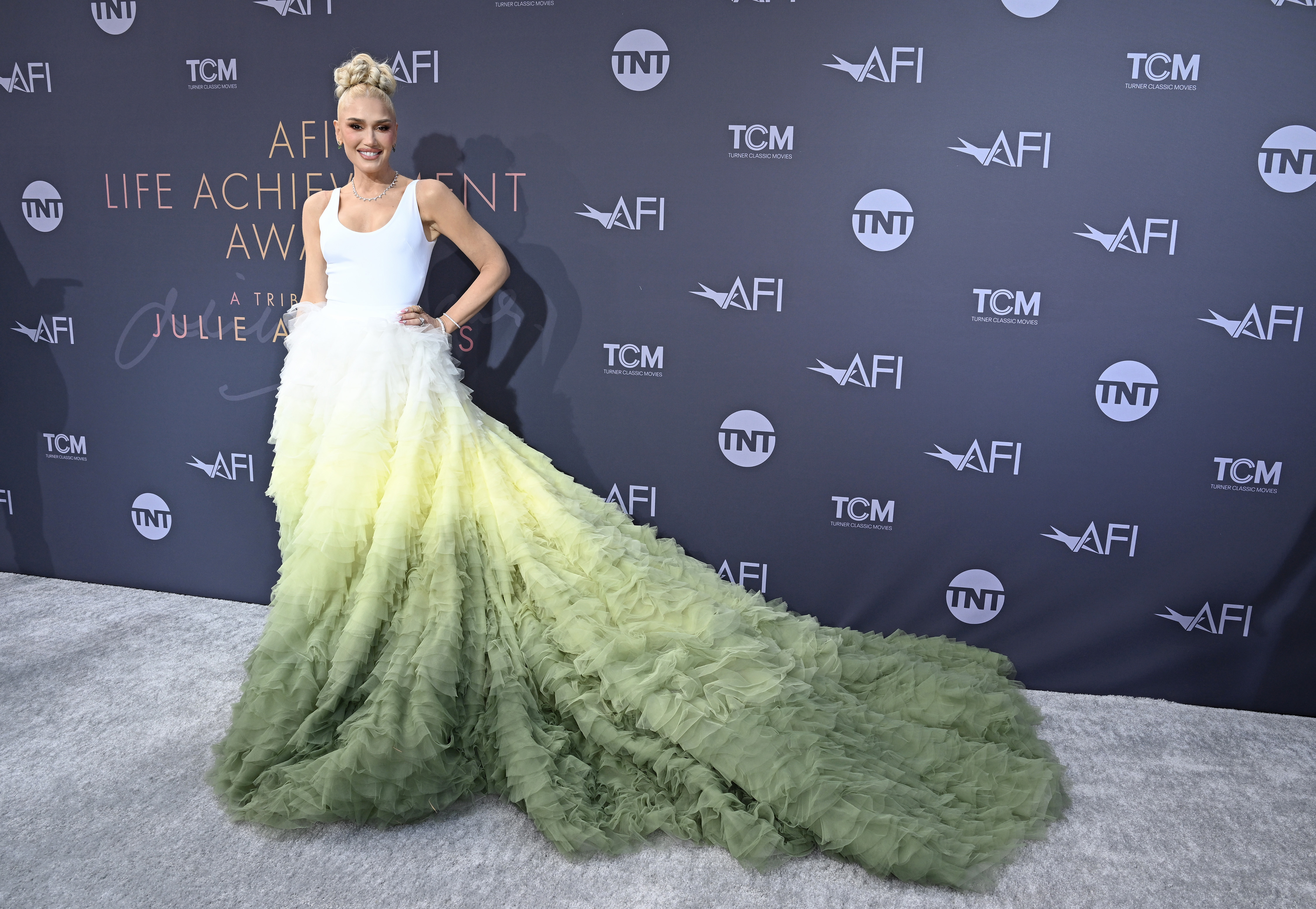 HOLLYWOOD, CALIFORNIA - JUNE 09: Gwen Stefani attends the 48th AFI Life Achievement Award Gala Tribute celebrating Julie Andrews at Dolby Theatre on June 09, 2022 in Hollywood, California.