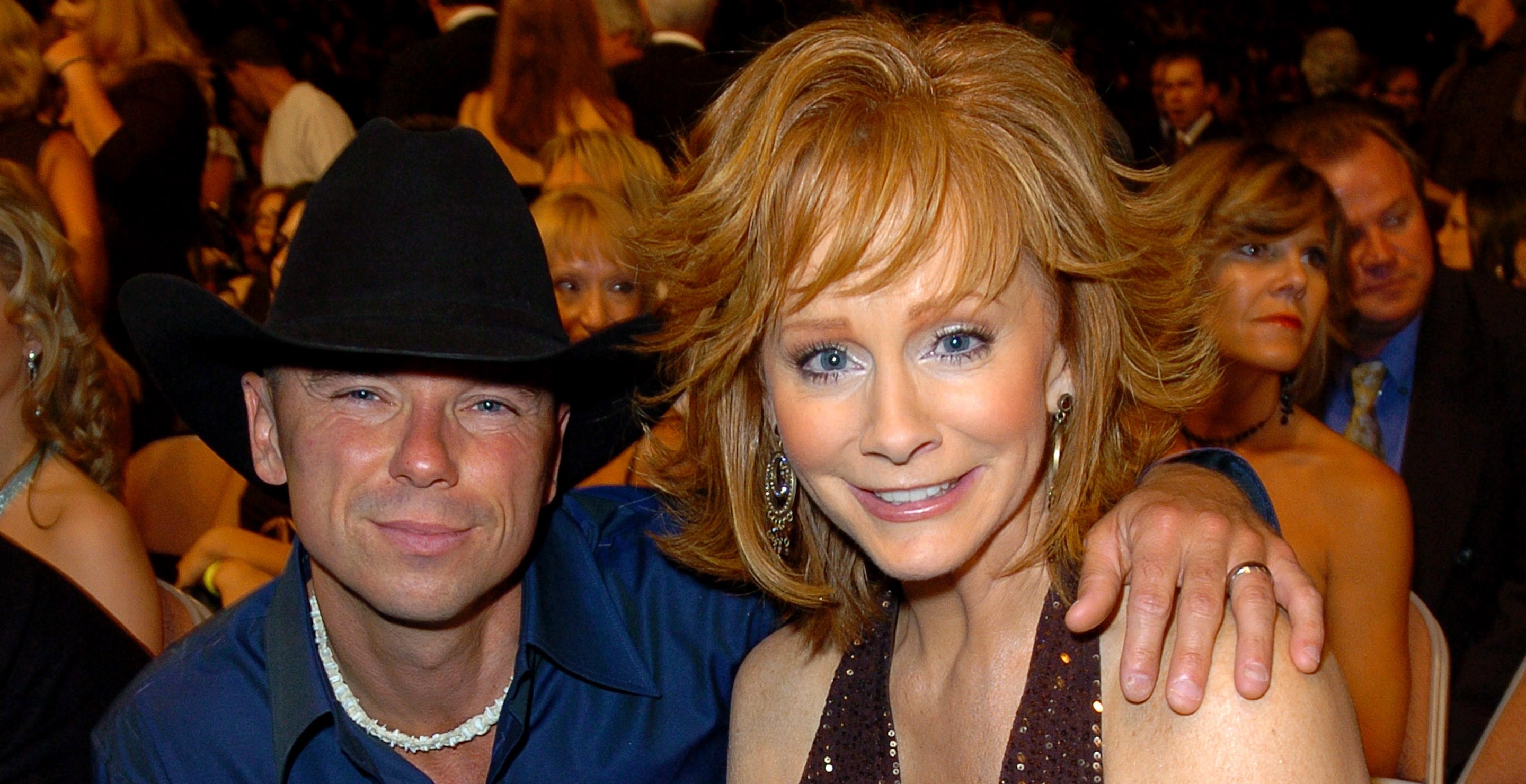 Kenny Chesney and Reba McEntire 