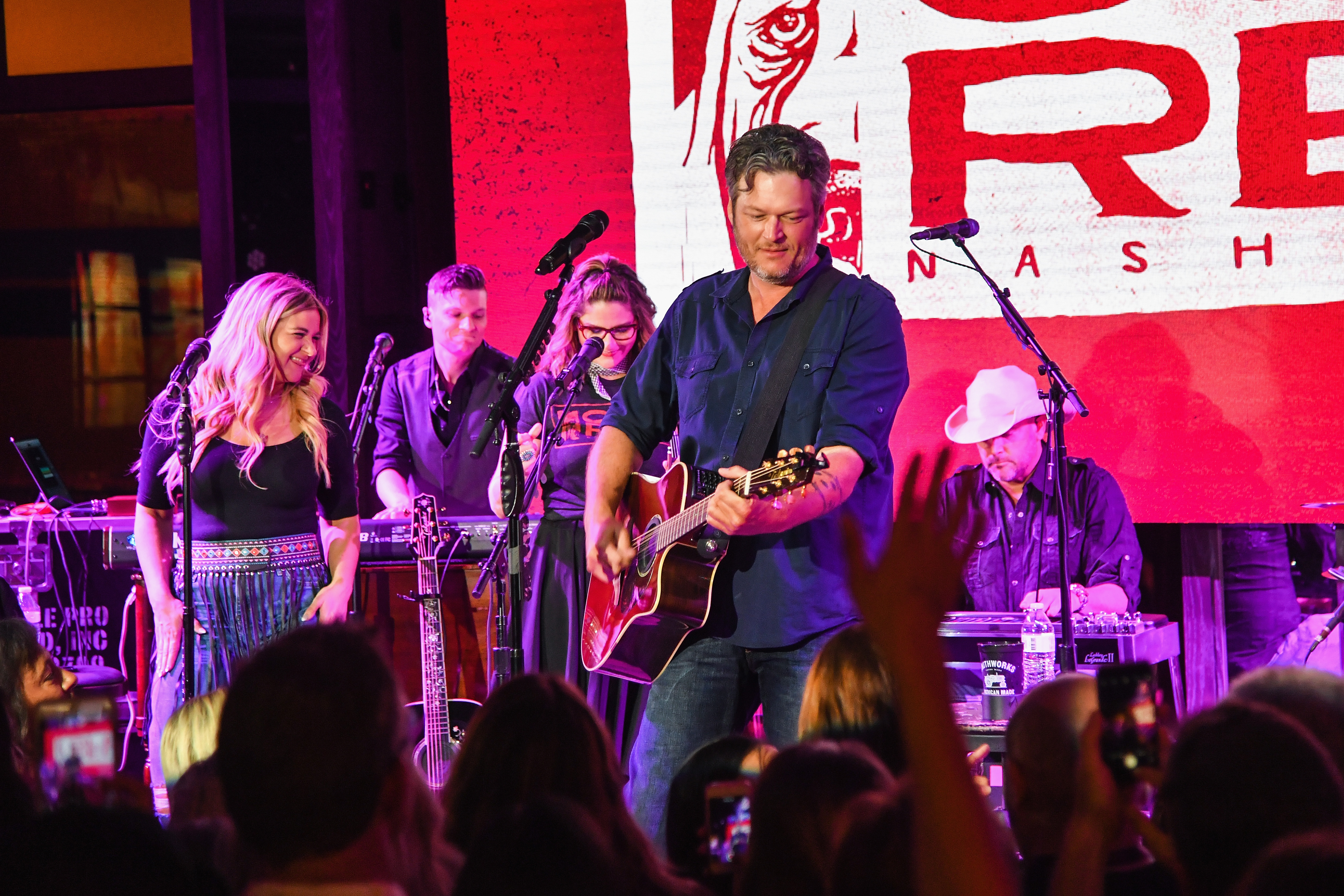 NASHVILLE, TN - JUNE 06: Blake Shelton performs on stage at Ole Red Nashville on June 6, 2018 in Nashville, Tennessee.