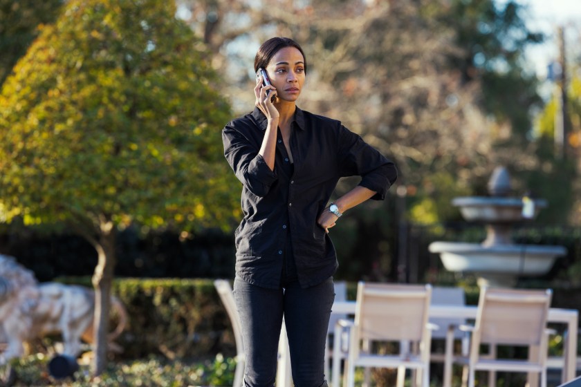 Zoe Saldana as Joe In Special Ops: Lioness, episode 4, season 1, streaming on Paramount+, 2023.