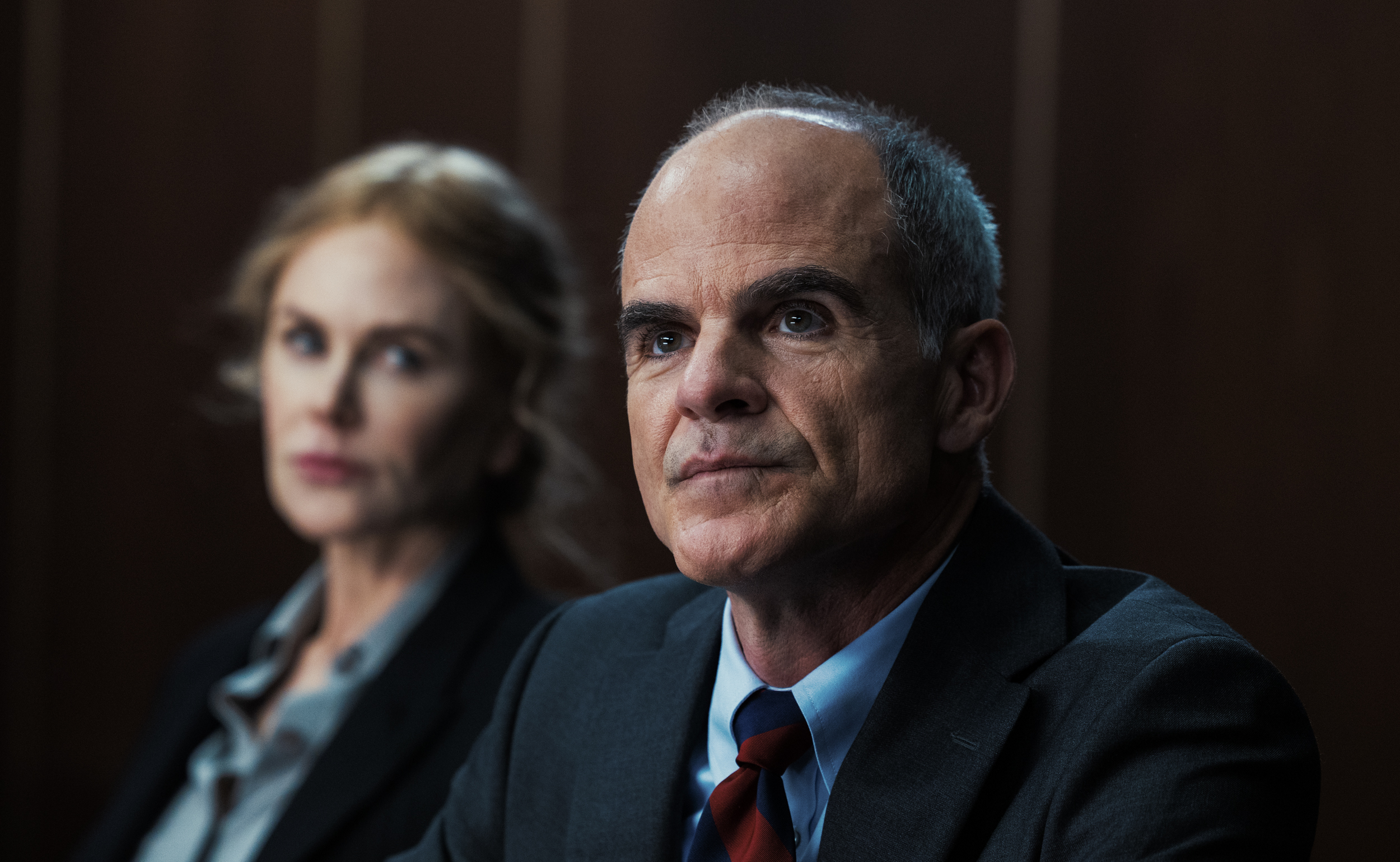 Nicole Kidman as Kaitlyn Meade and Michael Kelly as Byron Westfield In Special Ops: Lioness, episode 5, season 1, streaming on Paramount+, 2023.