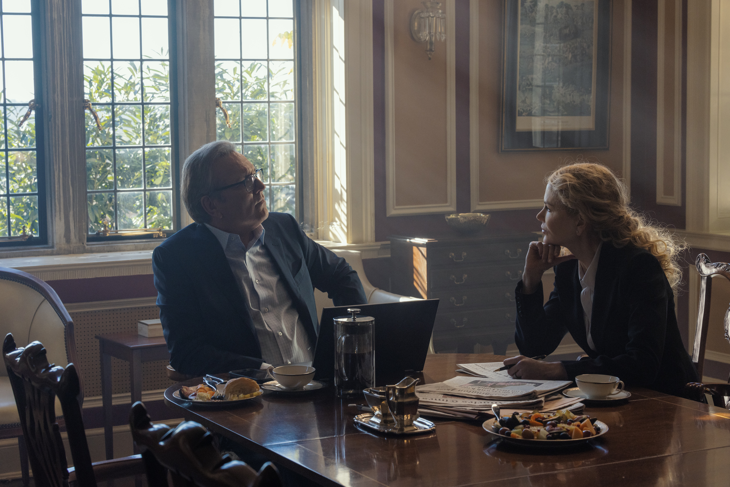 Martin Donovan as Errol Meade and Nicole Kidman as Kaitlyn Meade In Special Ops: Lioness, episode 6, season 1, streaming on Paramount+, 2023