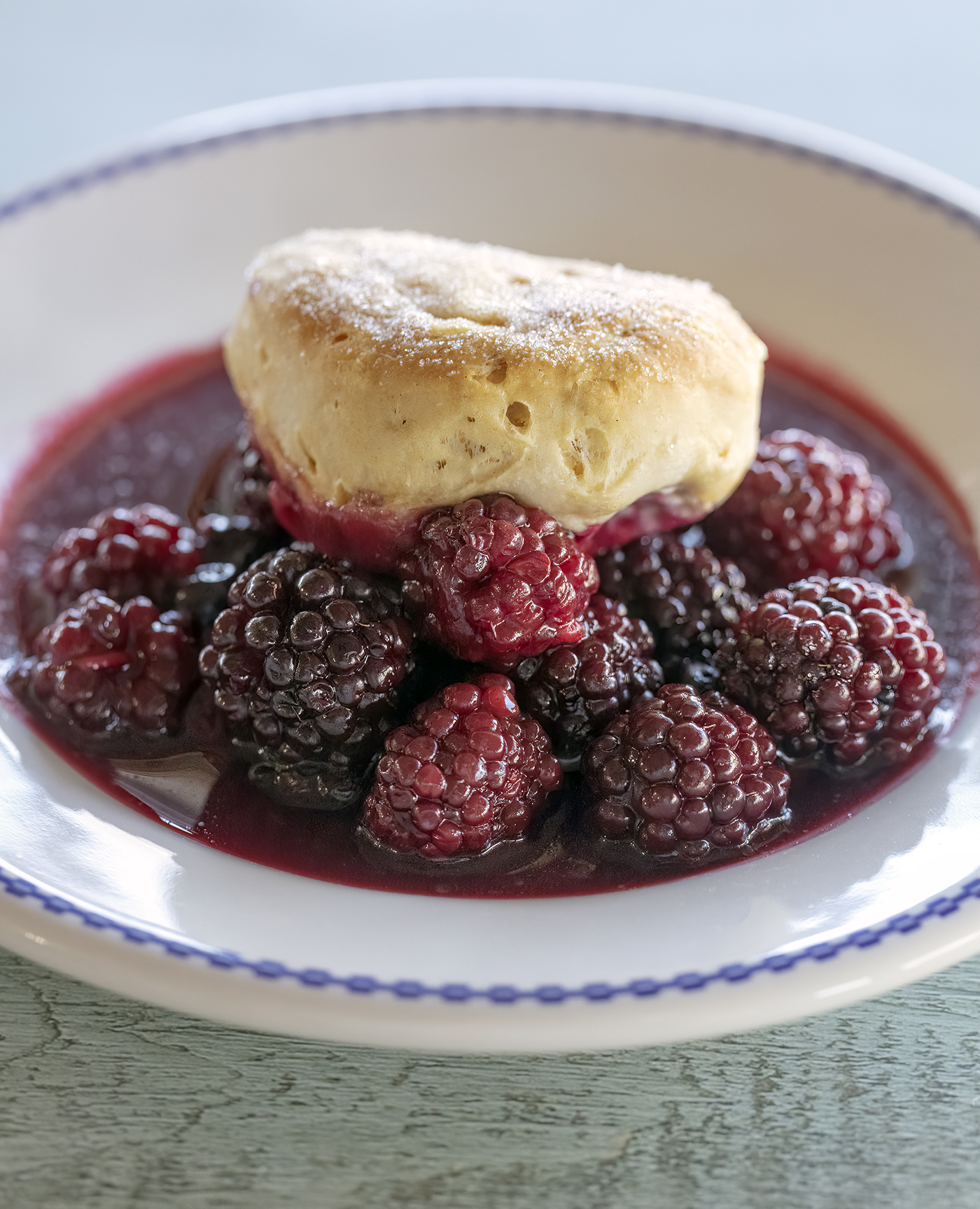 blackberry cobler recipe photo from the Unofficial Yellowstone cookbook by Jackie Alpers