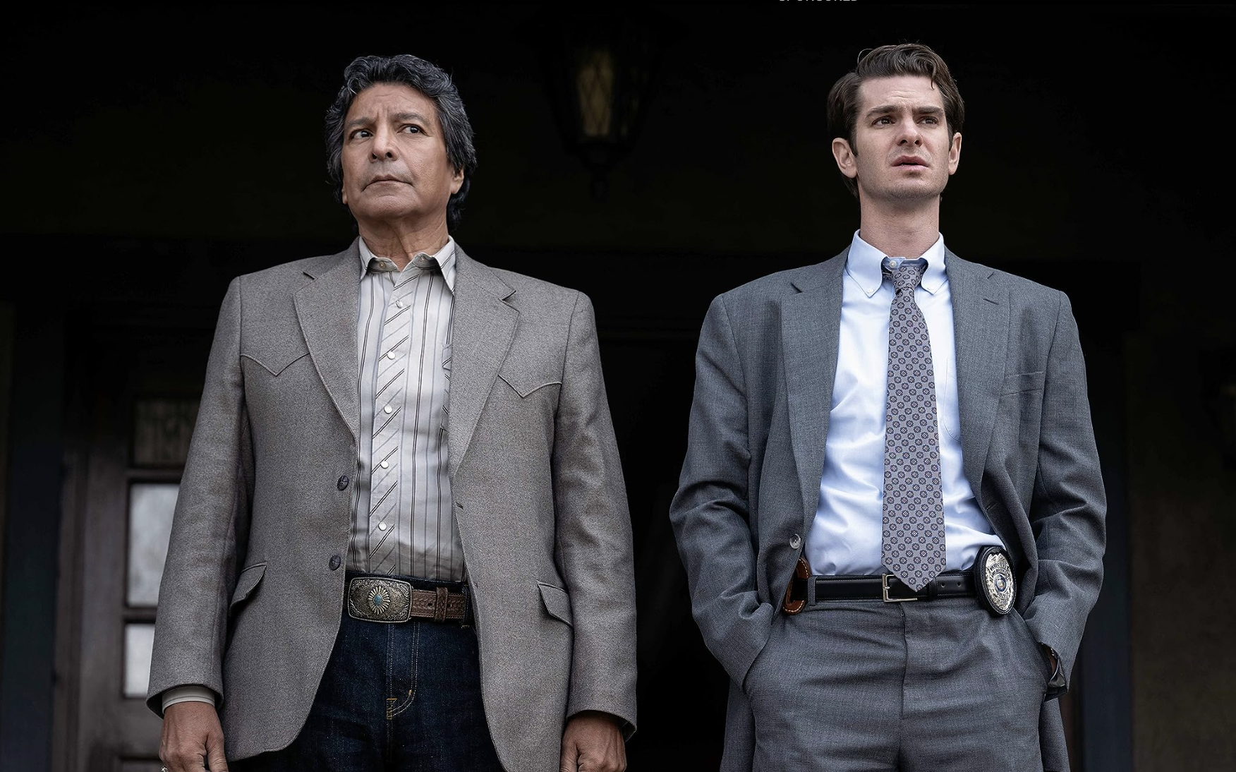 Gil Birmingham and Andrew Garfield in One Mighty and Strong (2022)
